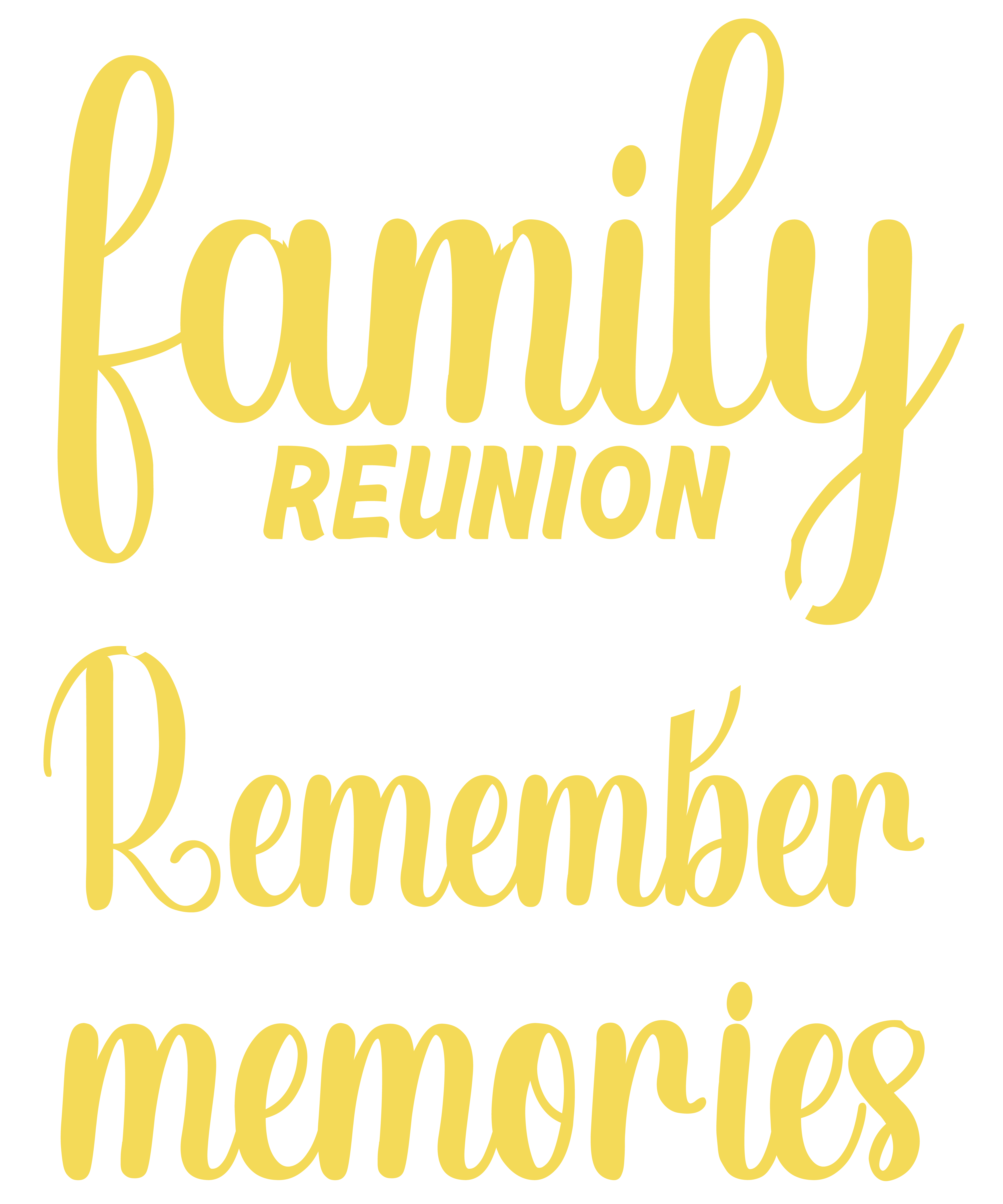 Family Reunion Making New Memories DTF Transfer