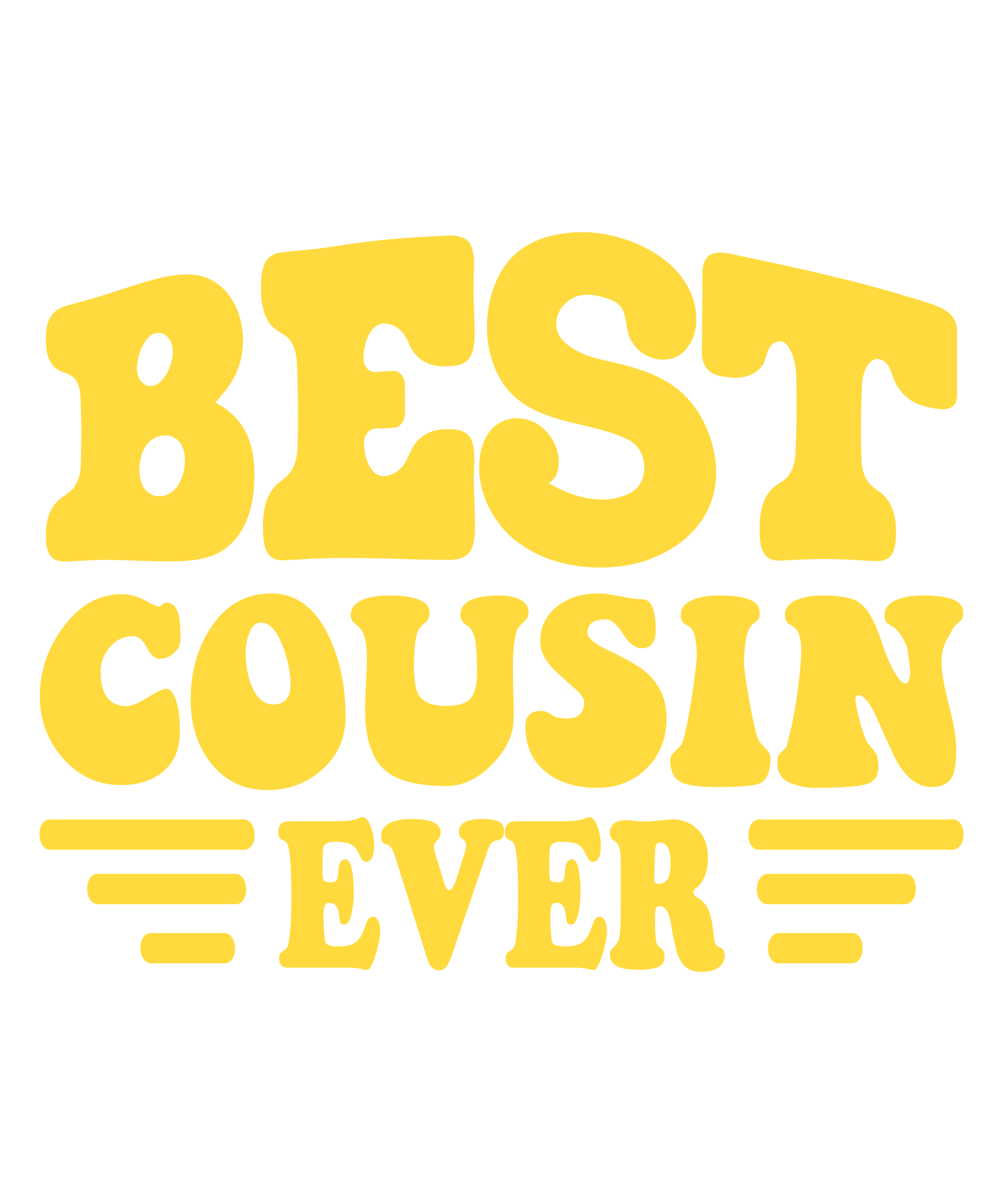 Best Cousin Forever DTF Transfer