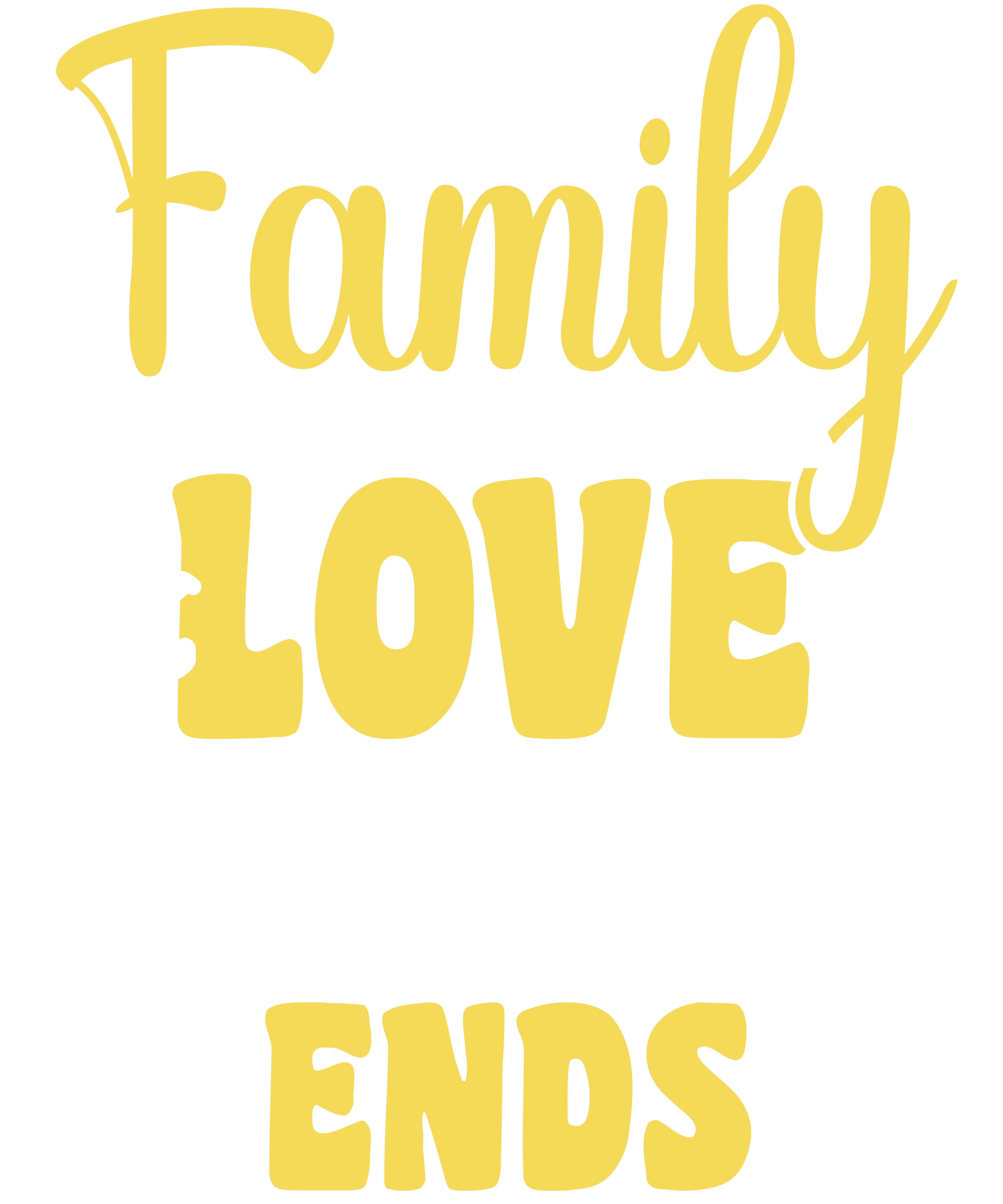 Family Love Never Ends DTF Transfer