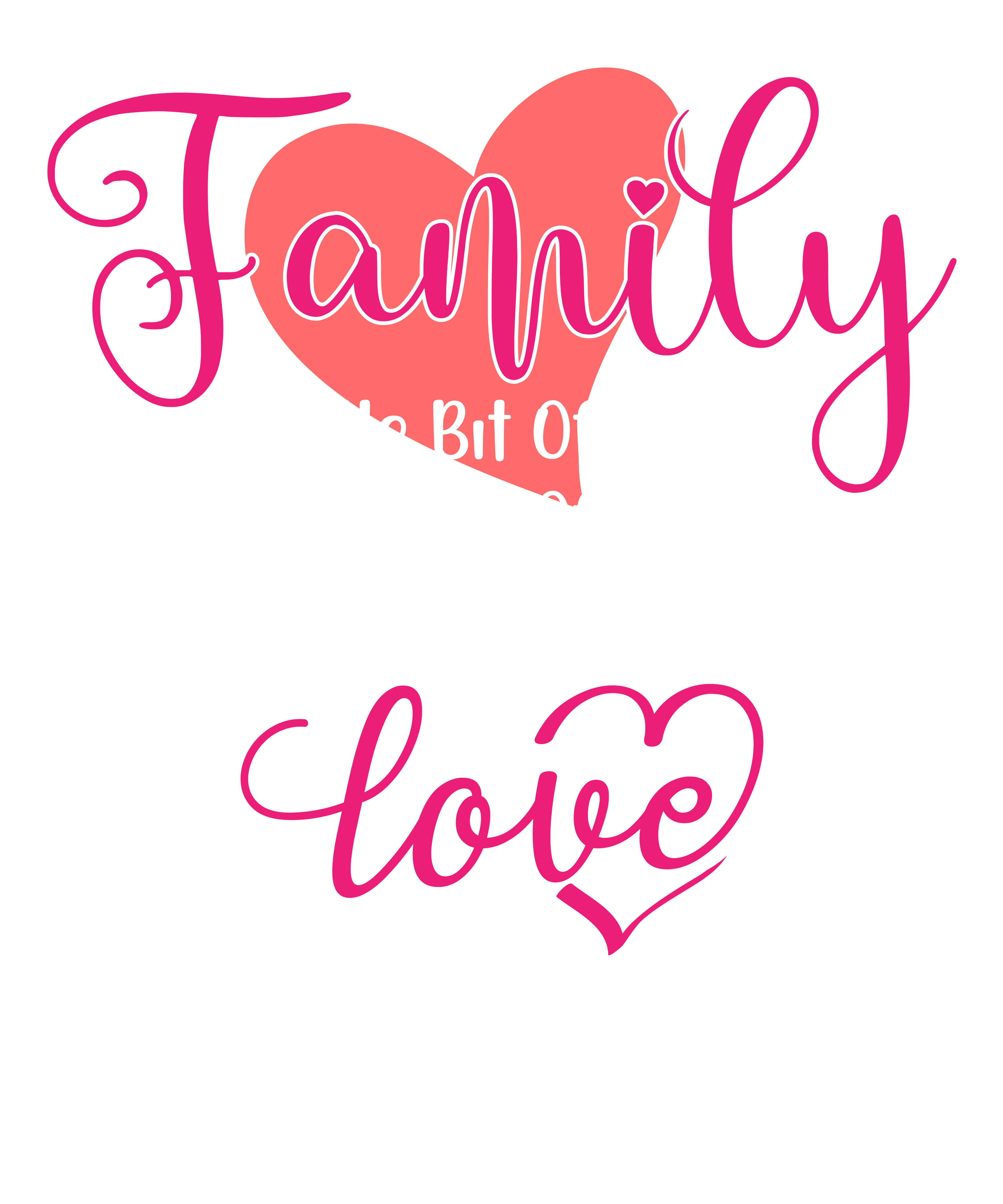 Crazy Loud Family Love DTF Transfer