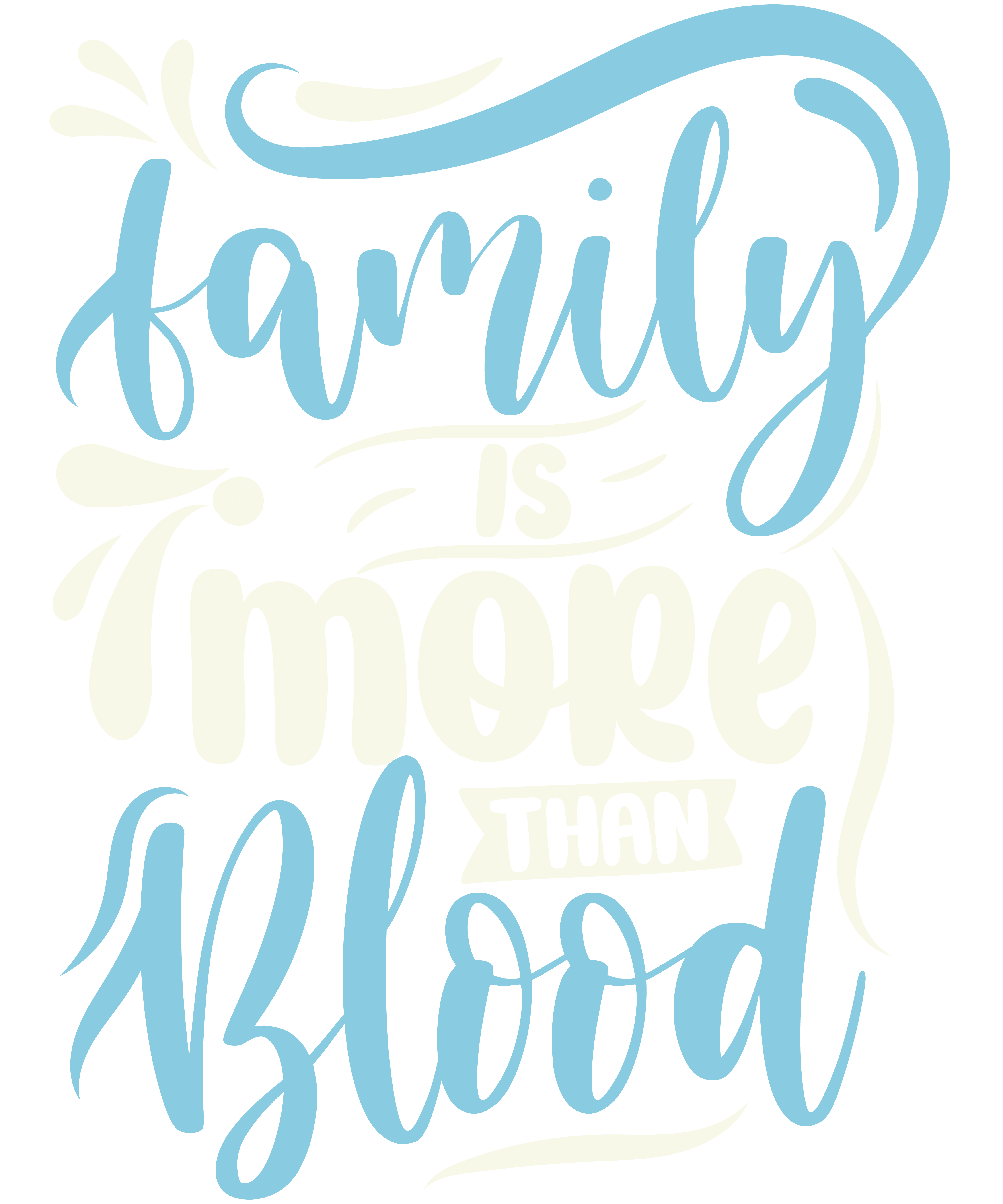 Family Is More Than Blood DTF Transfer