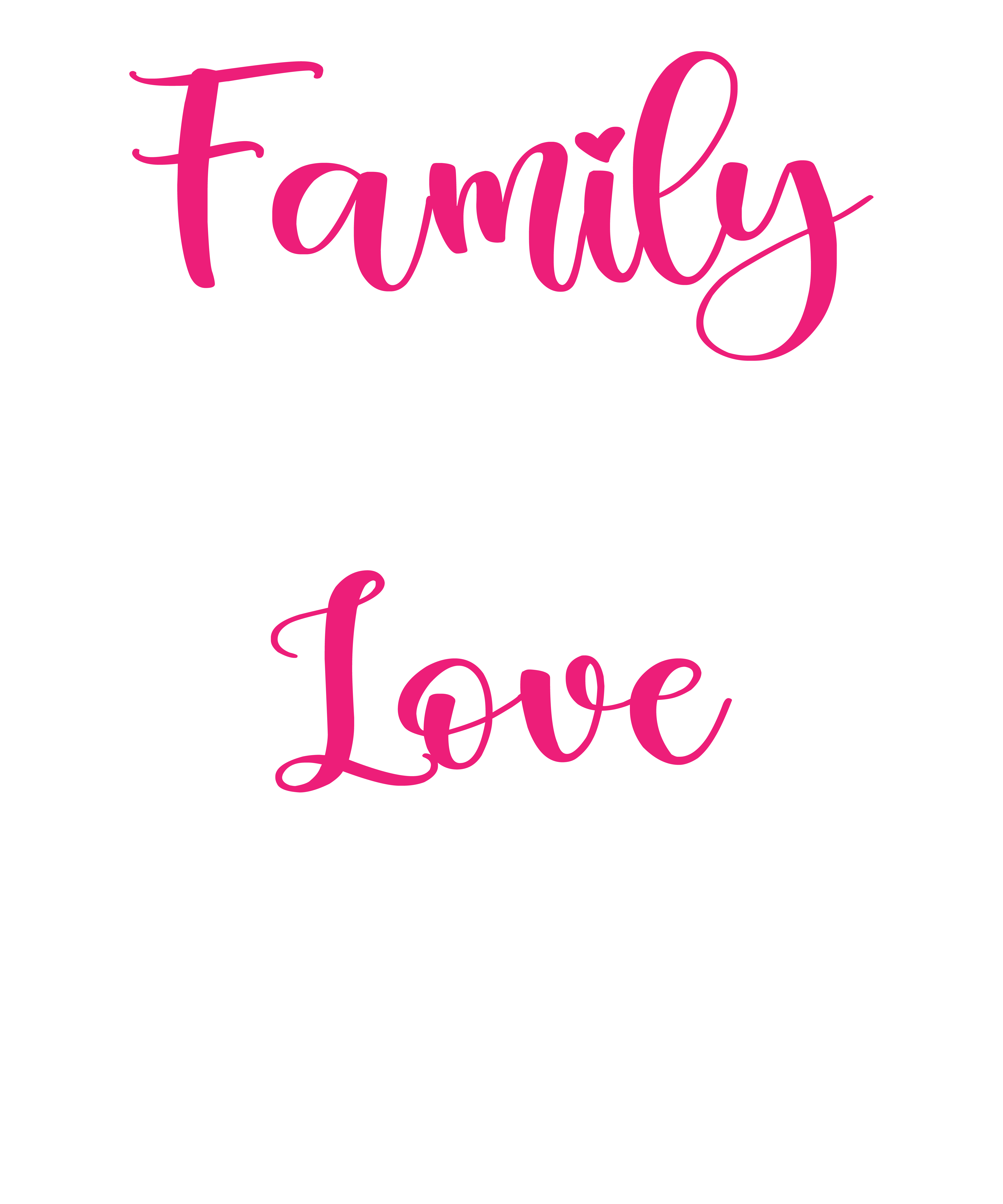 Family Where Life Begins And Love DTF Transfer