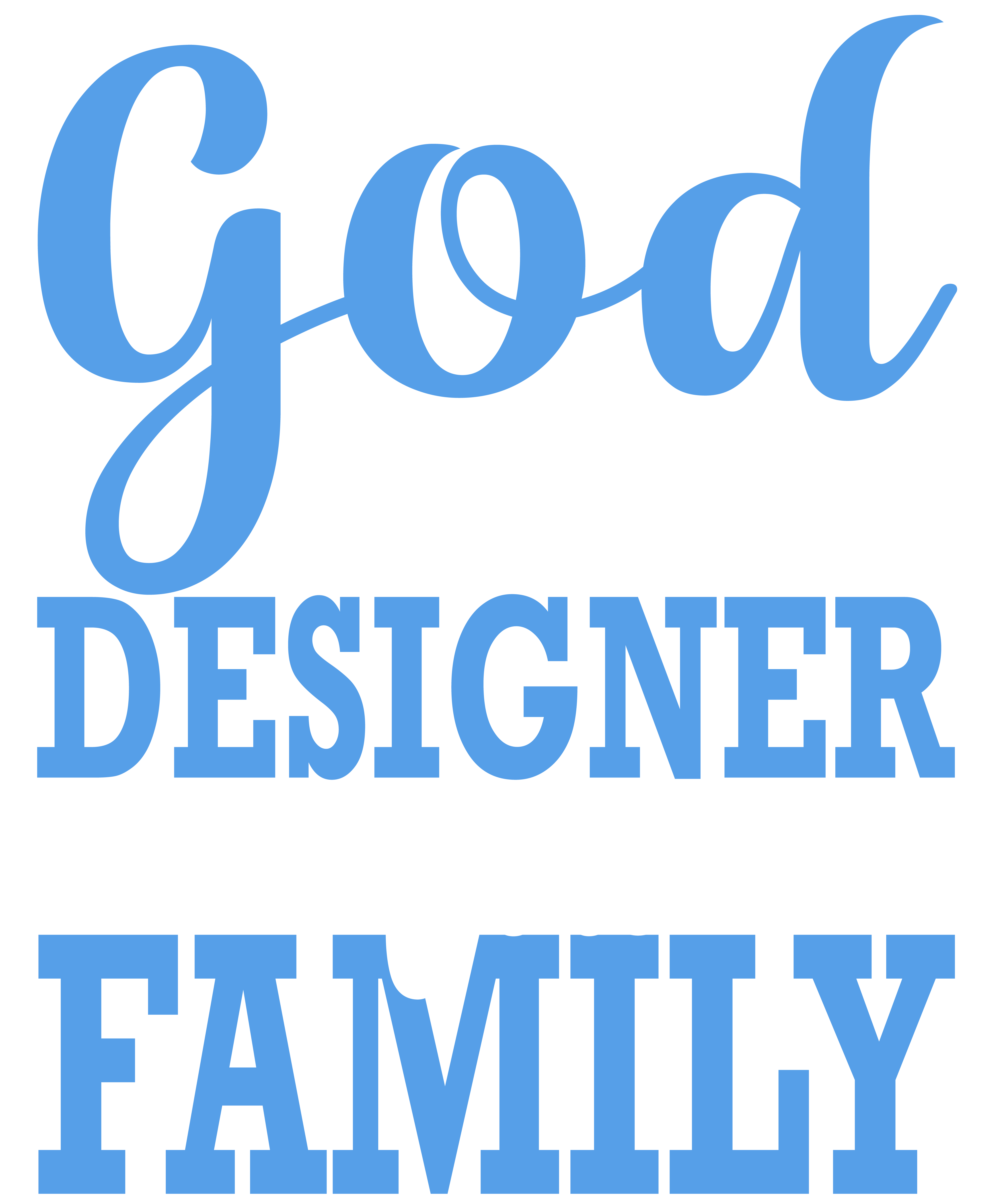God Is The Designer Of The Family DTF Transfer