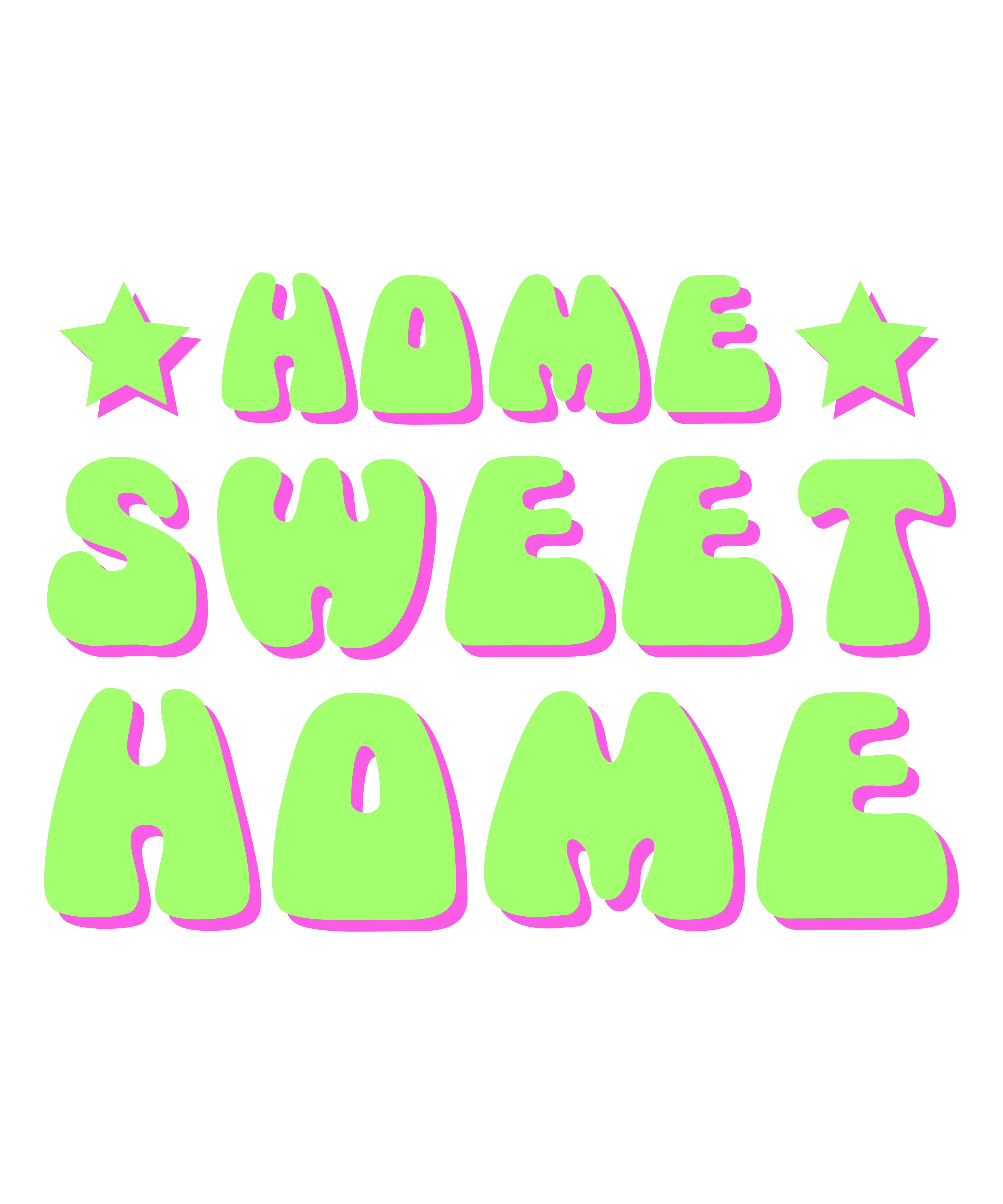 Home Sweet Home DTF Transfer
