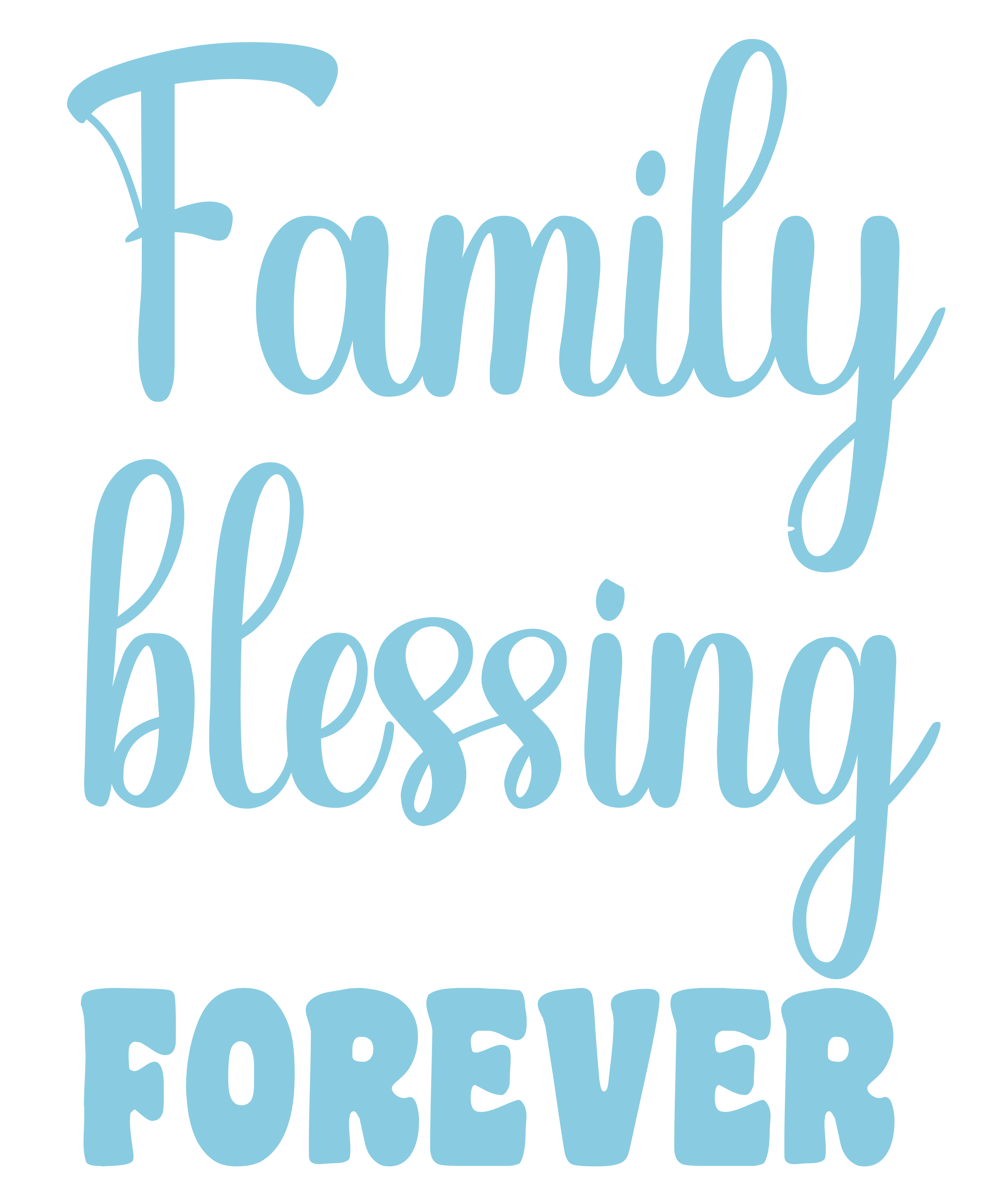 Family Is The Greatest Blessing DTF Transfer