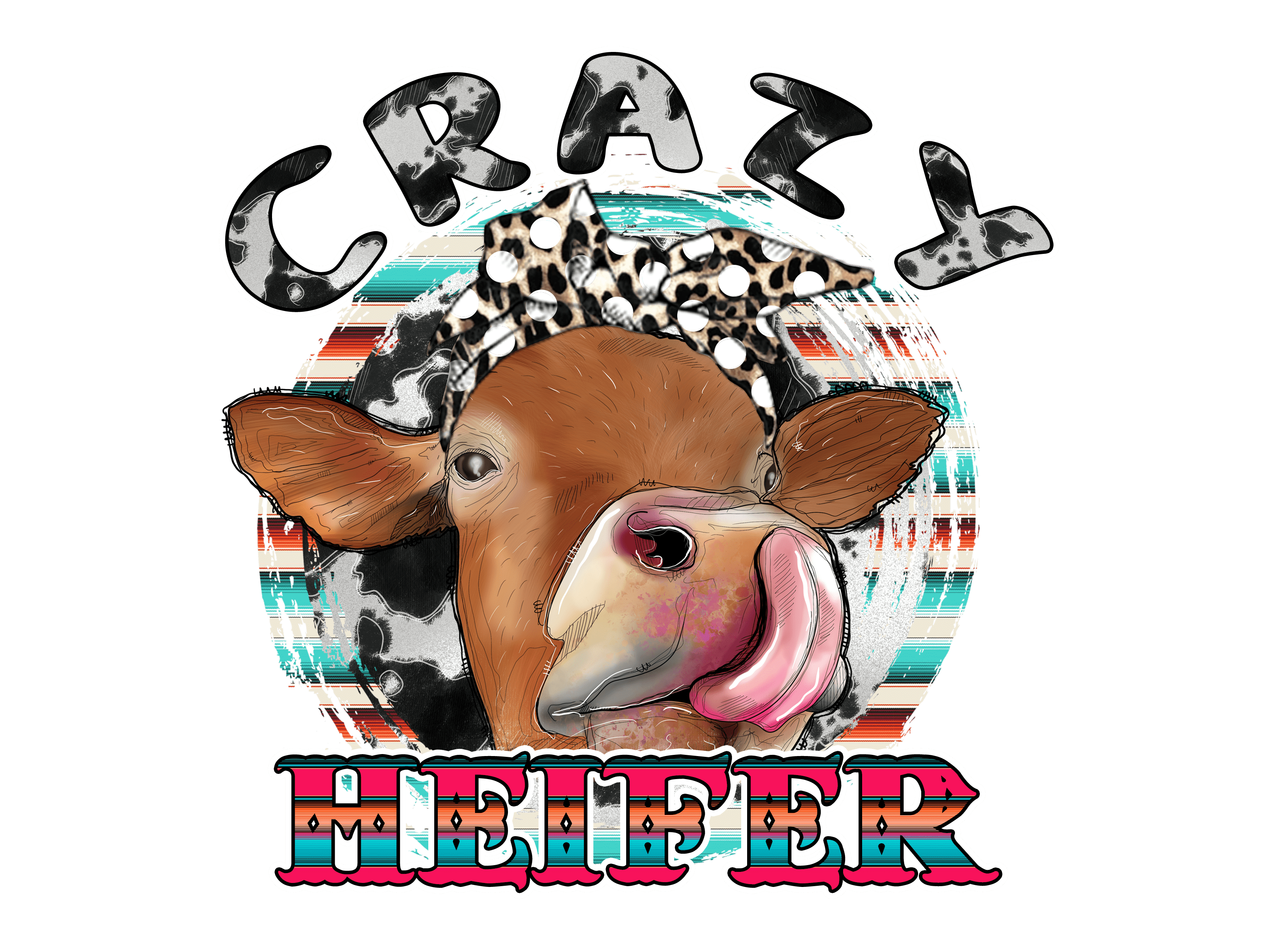 Country Girl Cow Lover DTF Transfer