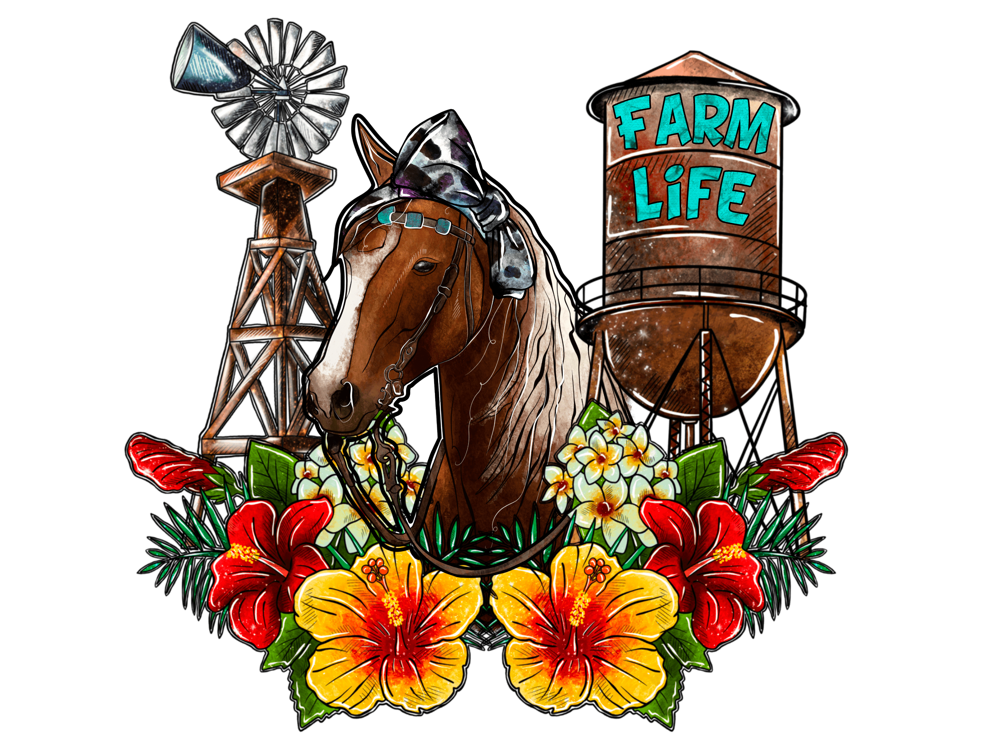 Rustic Ranch Beauty DTF Transfer