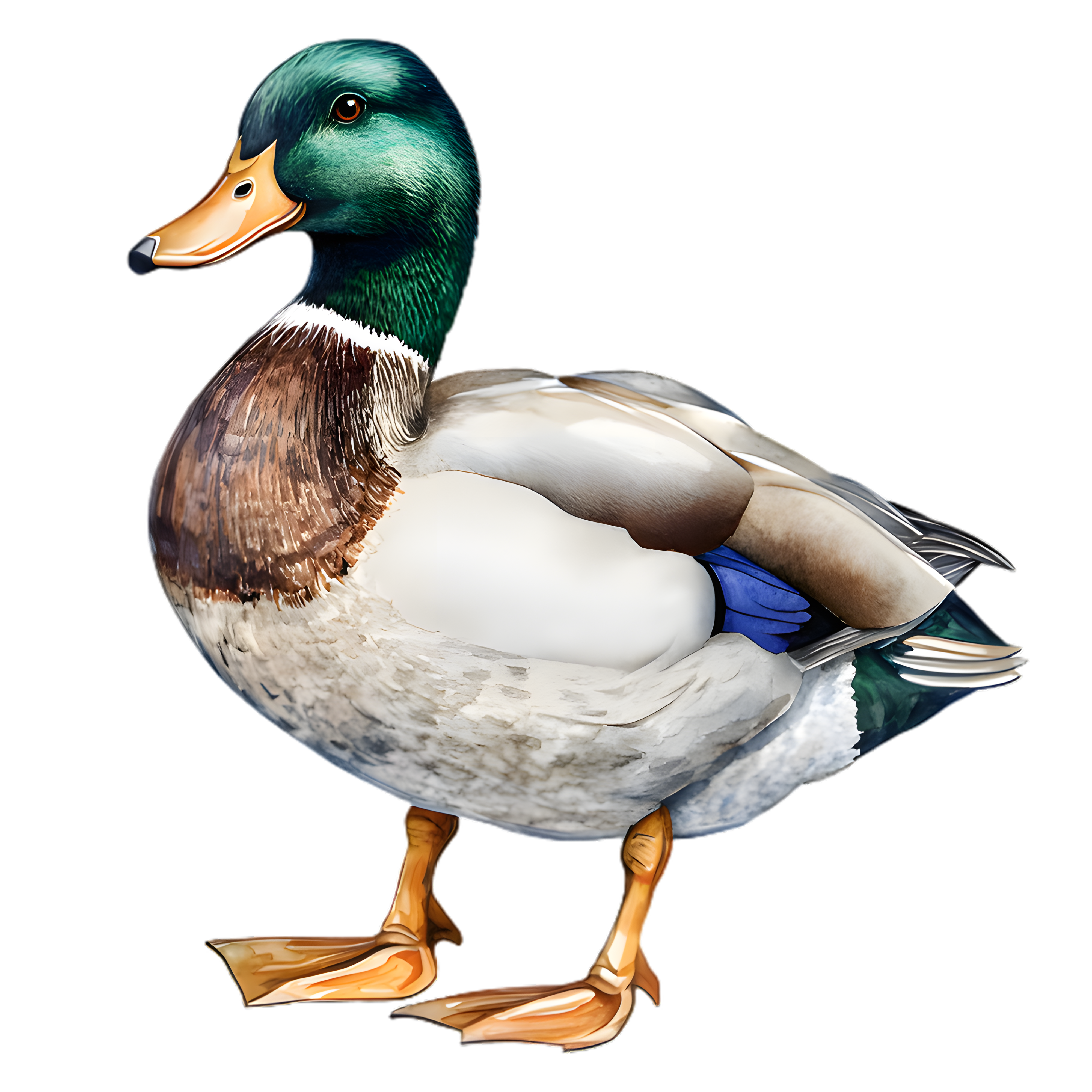 Watercolor Mallard Duck DTF Transfer