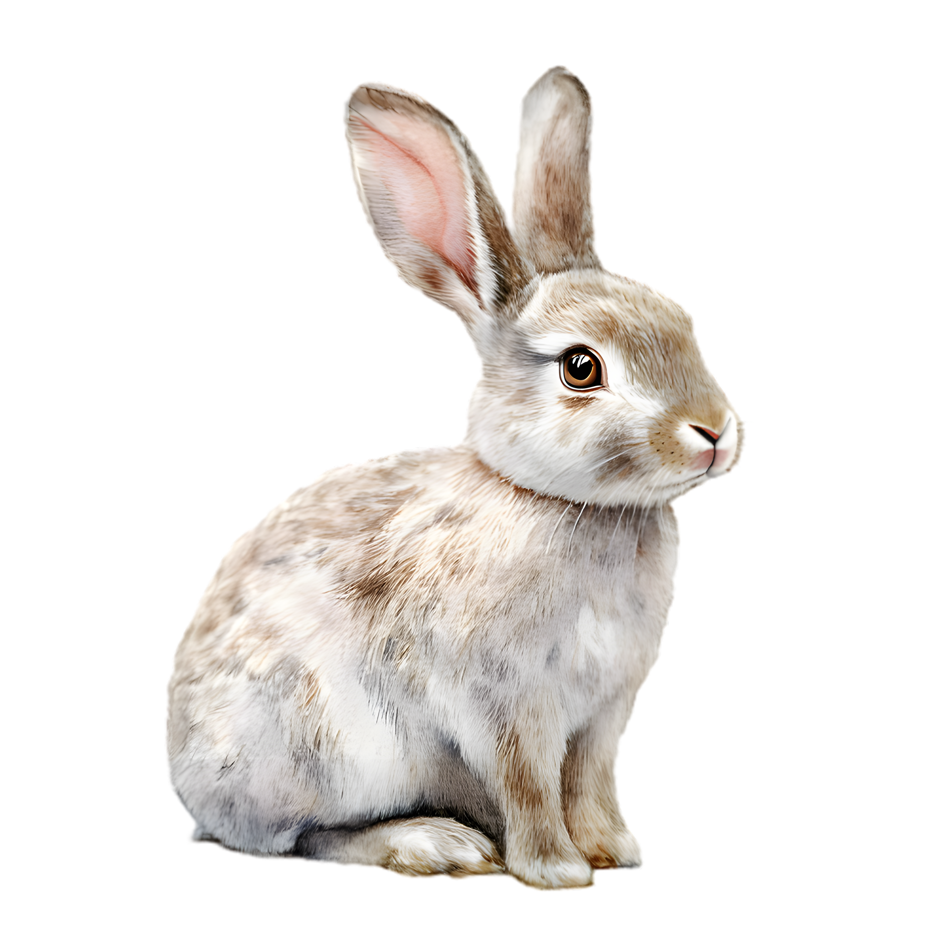 Watercolor Sitting Rabbit DTF Transfer