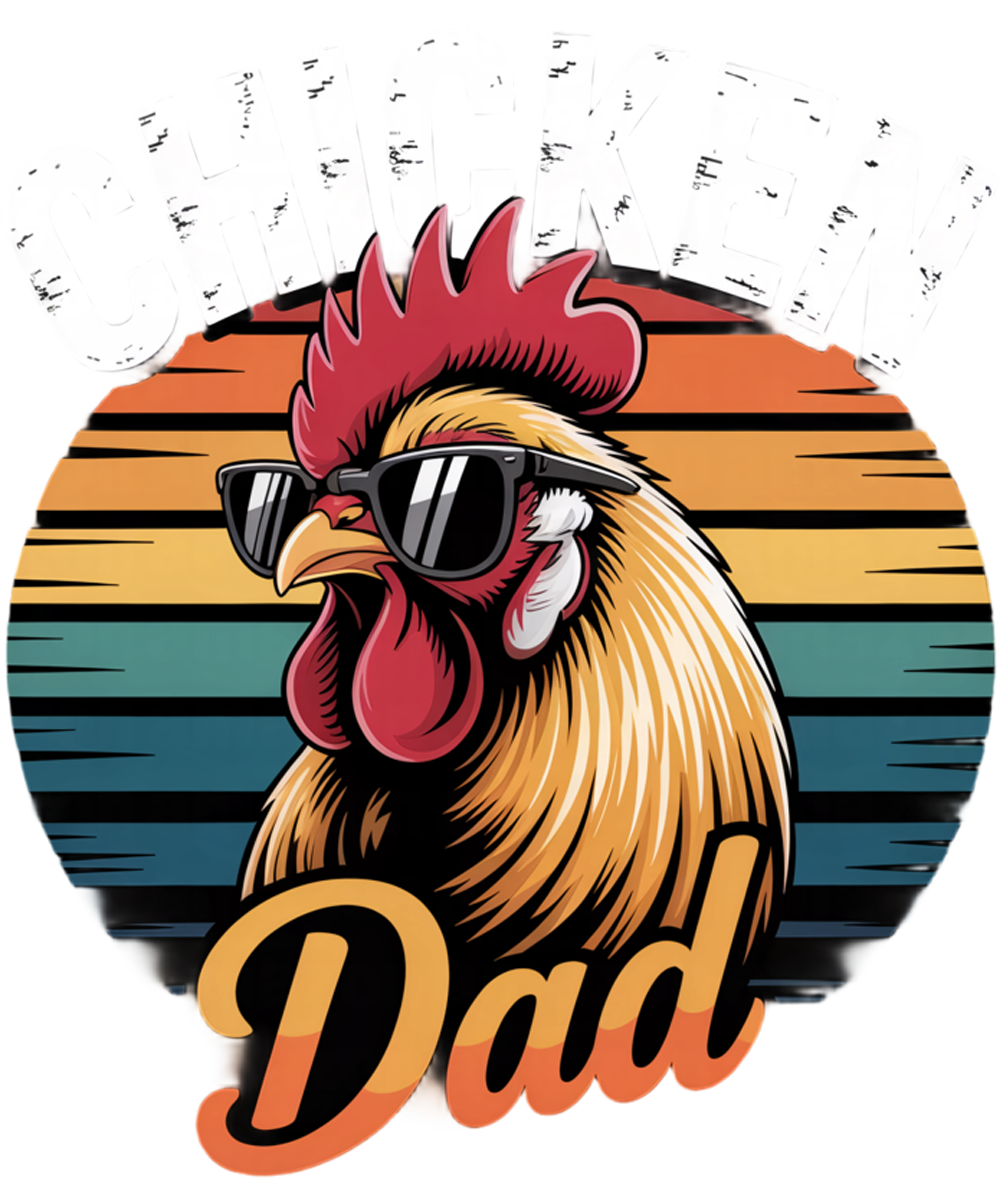 Chicken Dad DTF Transfer