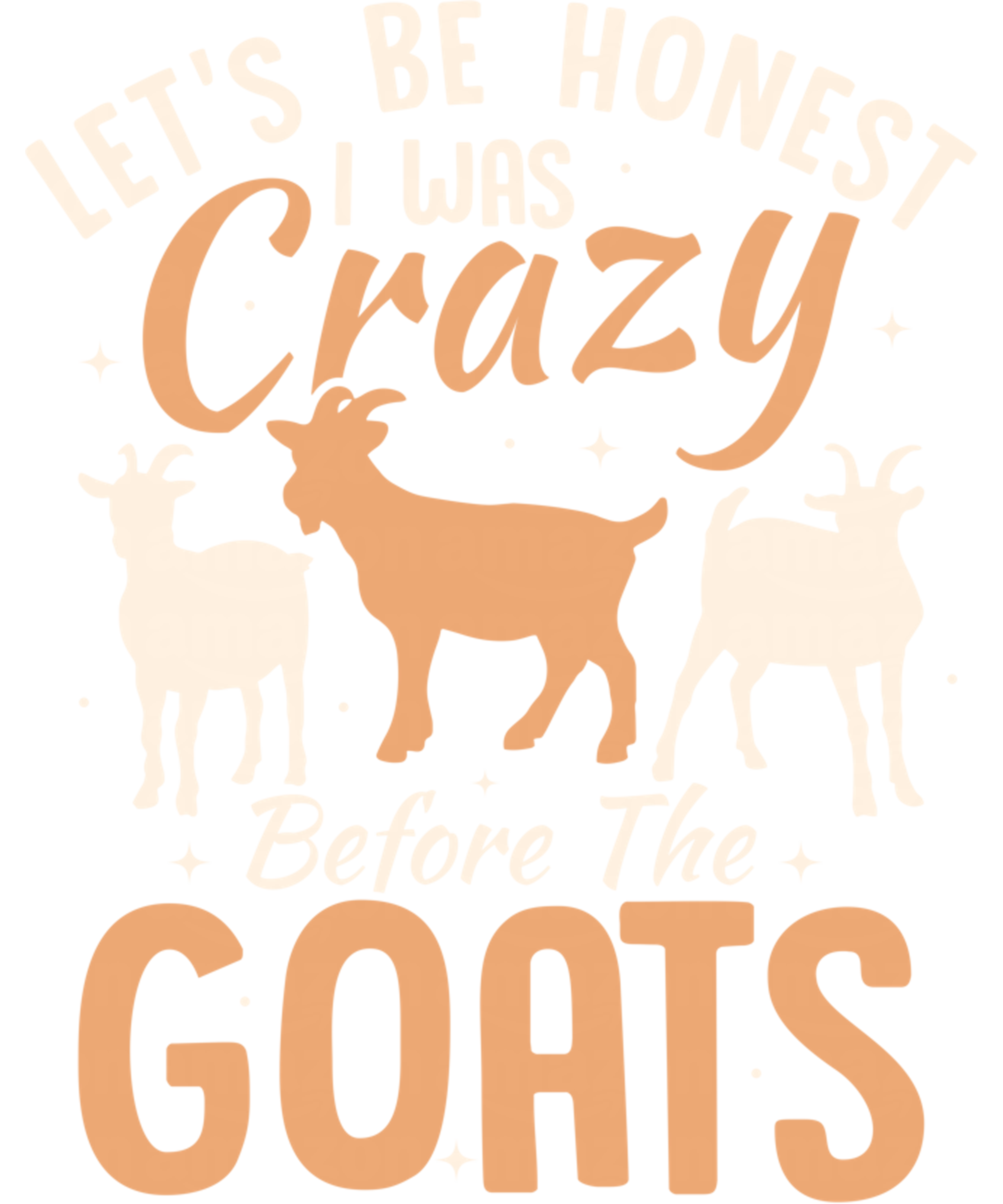 Crazy Goat Lover DTF Transfer