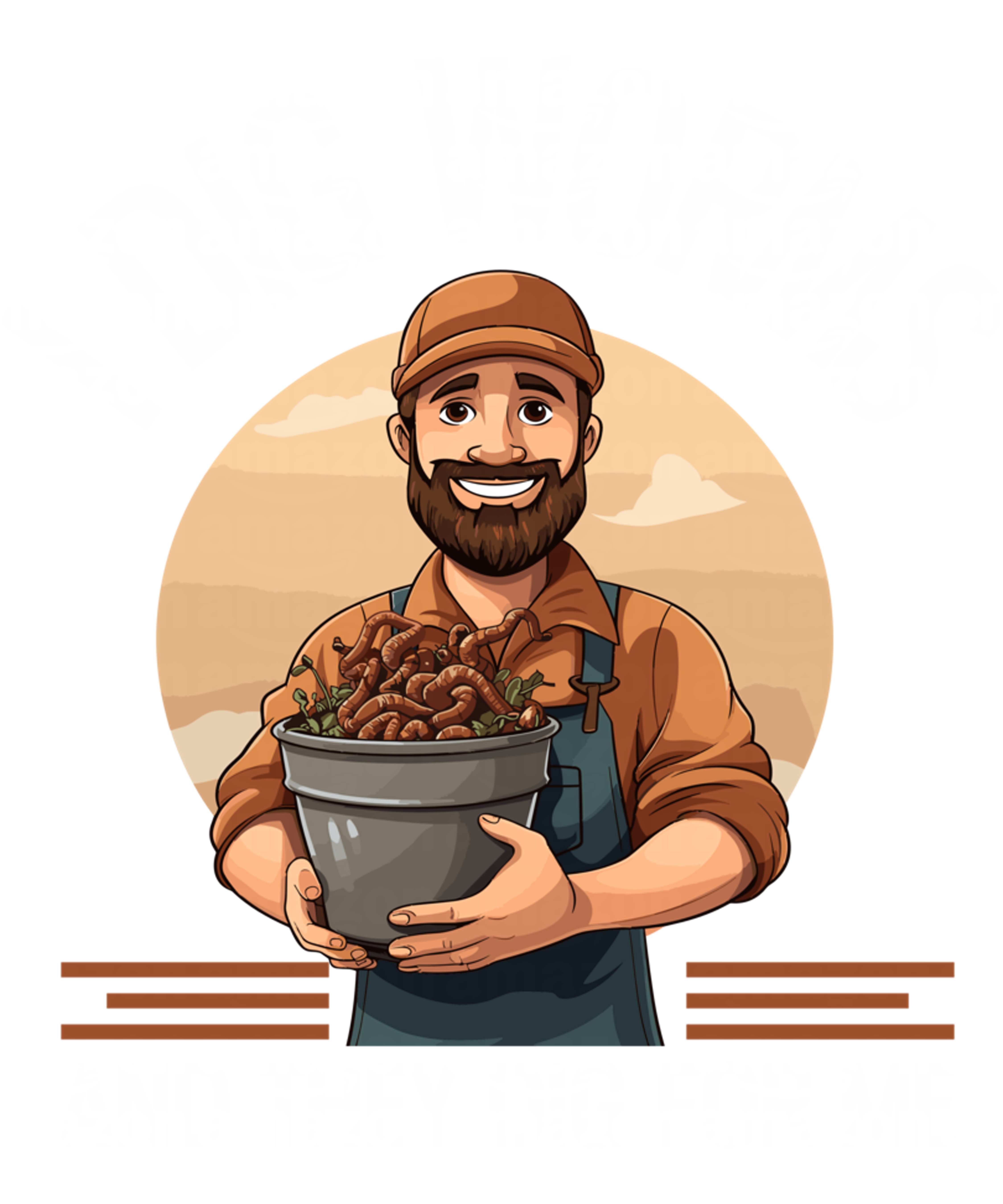 Worm Farmer DTF Transfer
