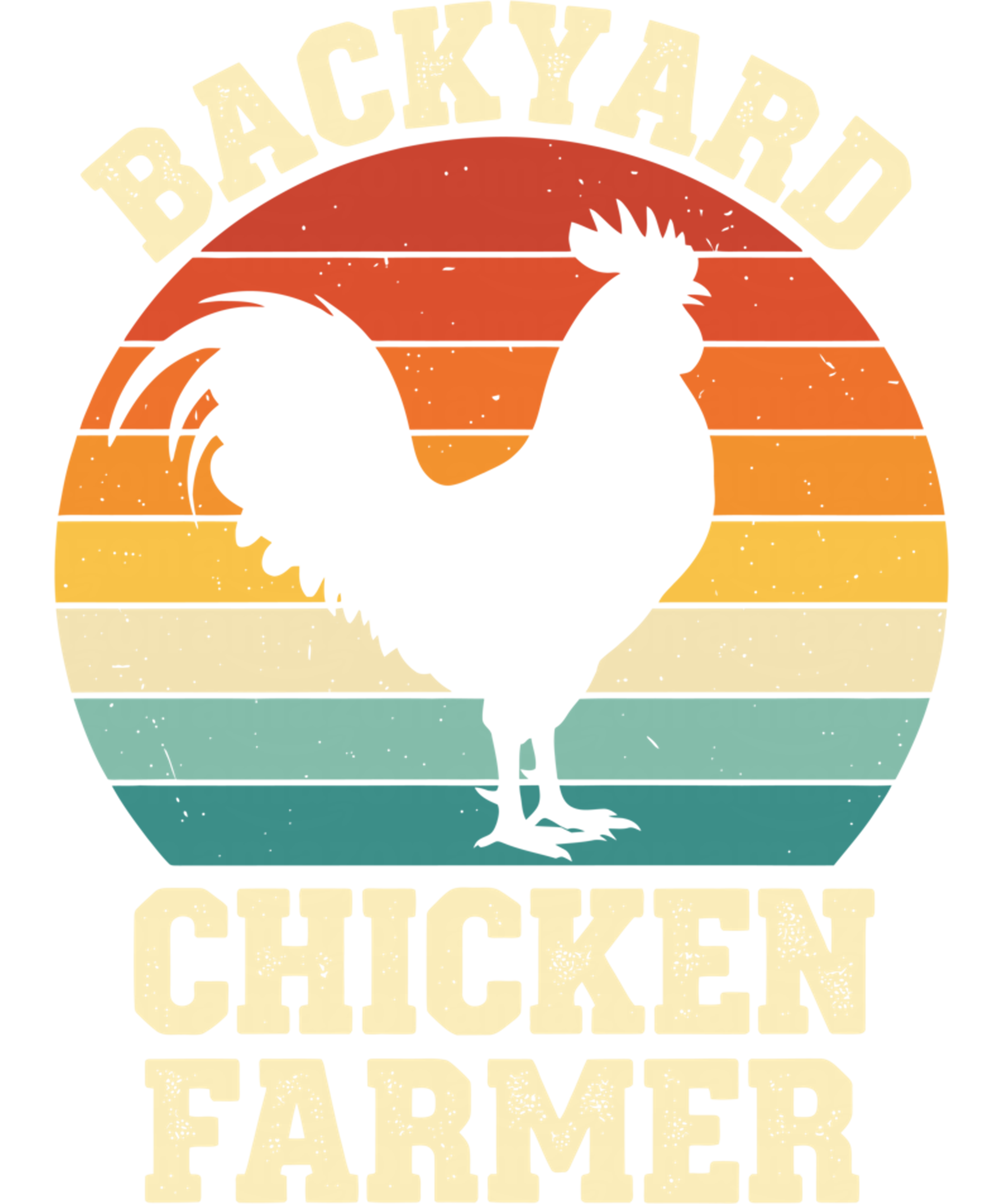 Backyard Chicken Farmer DTF Transfer