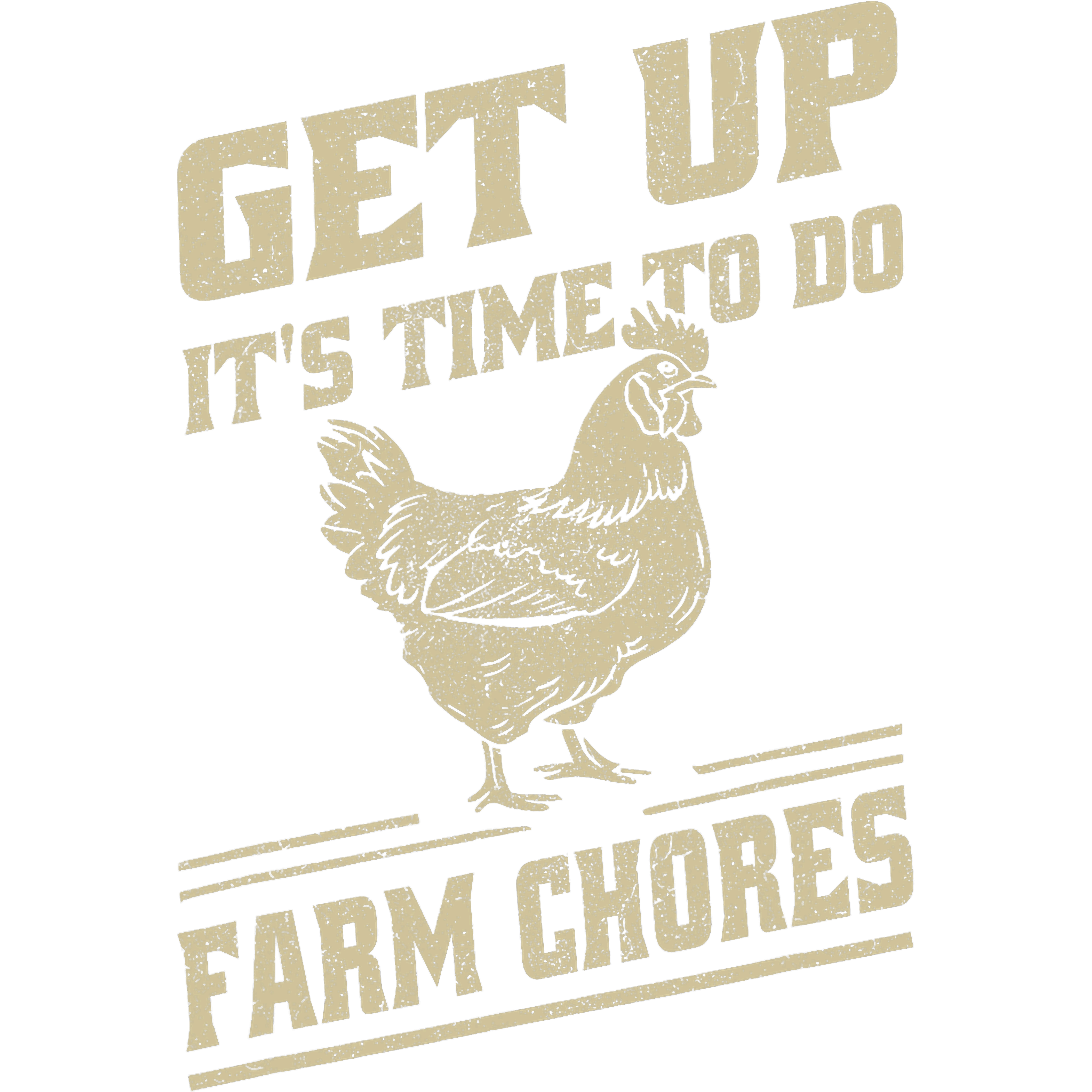Get Up Its Time For Farm Chores DTF Transfer