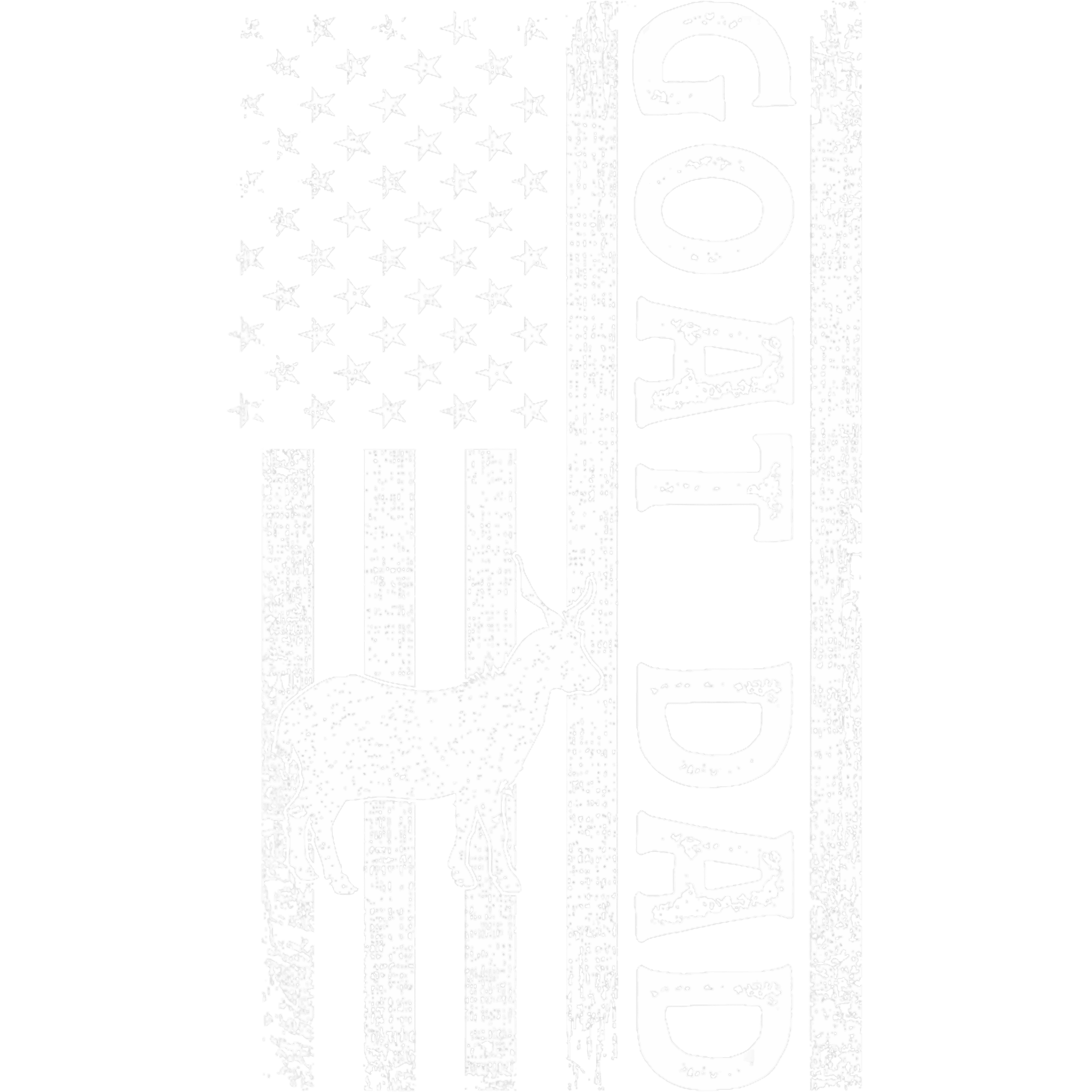 Goat Dad American Flag DTF Transfer