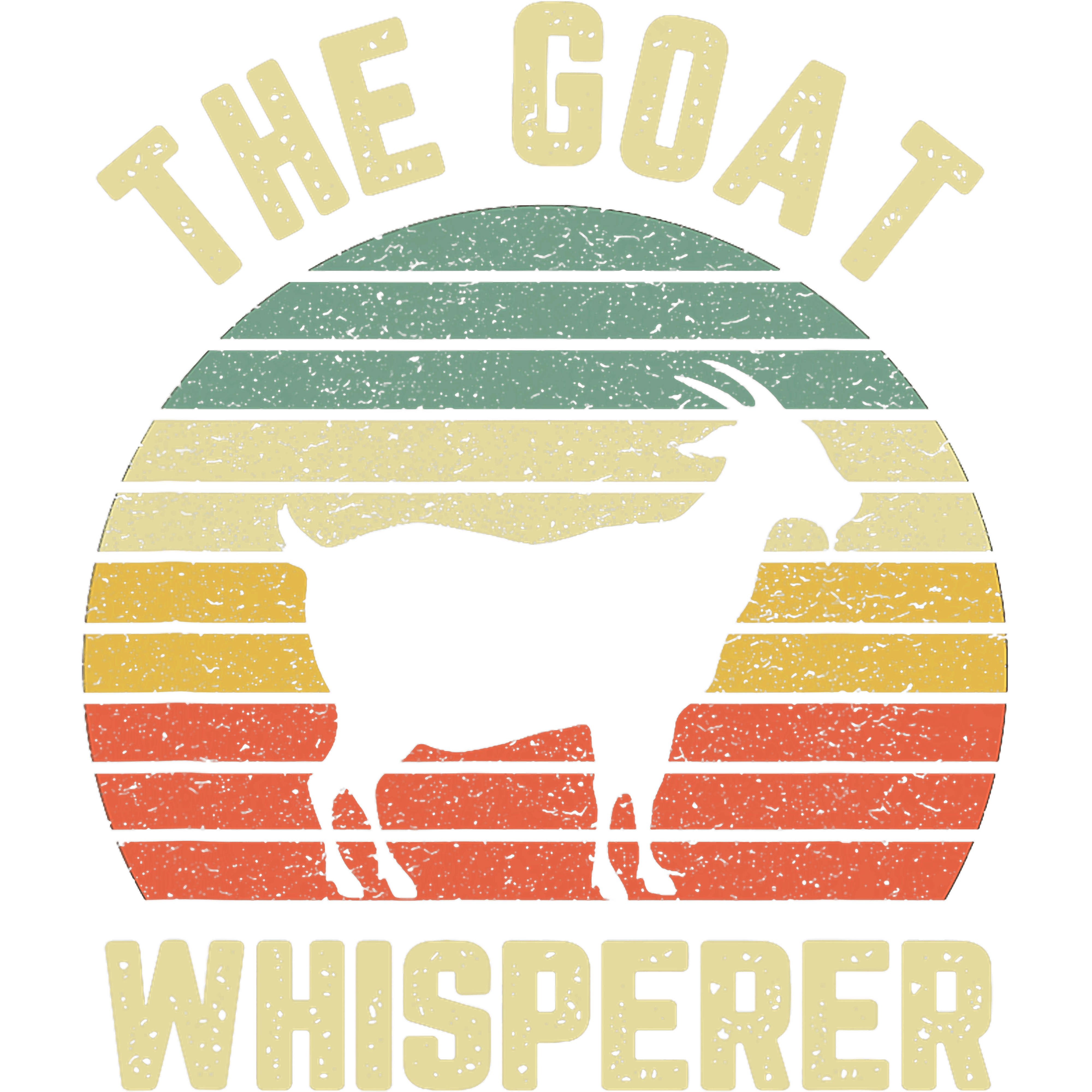 The Goat Whisperer Retro Sunset DTF Transfer