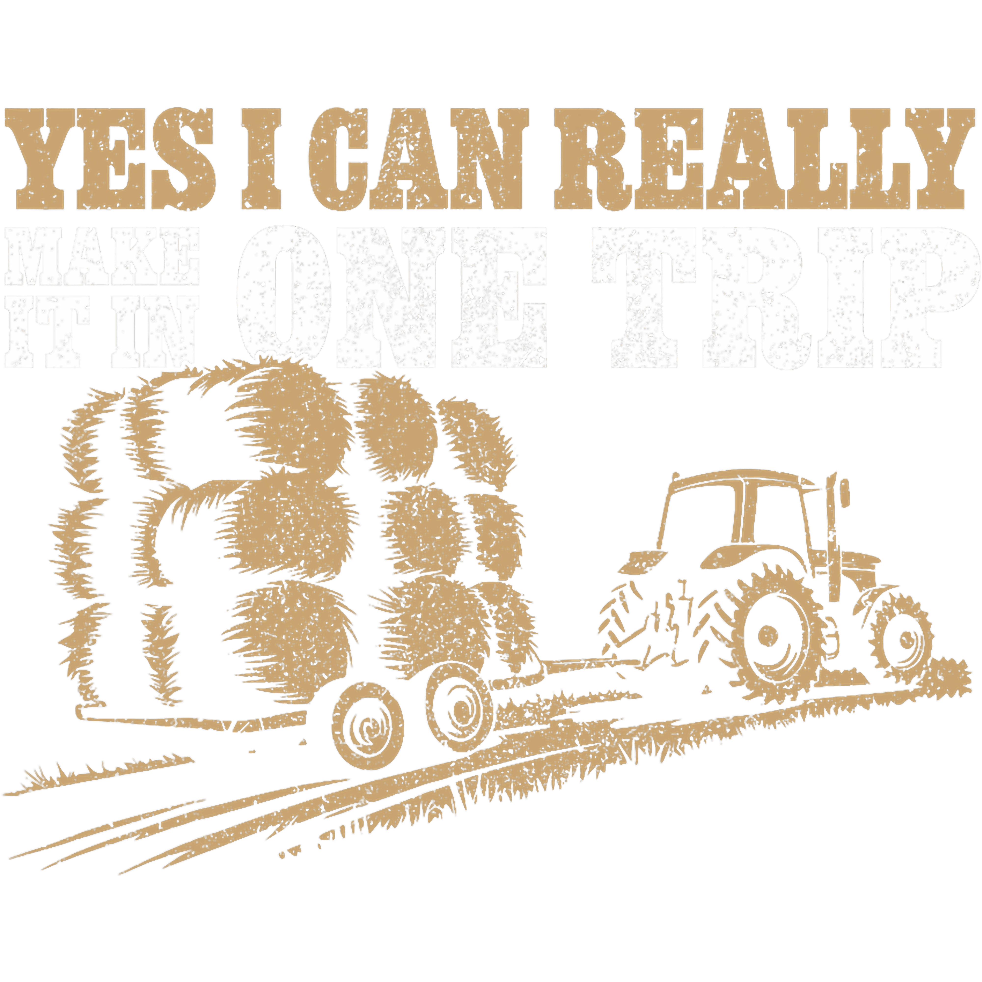 Yes I Can Really Make It In One Trip DTF Transfer