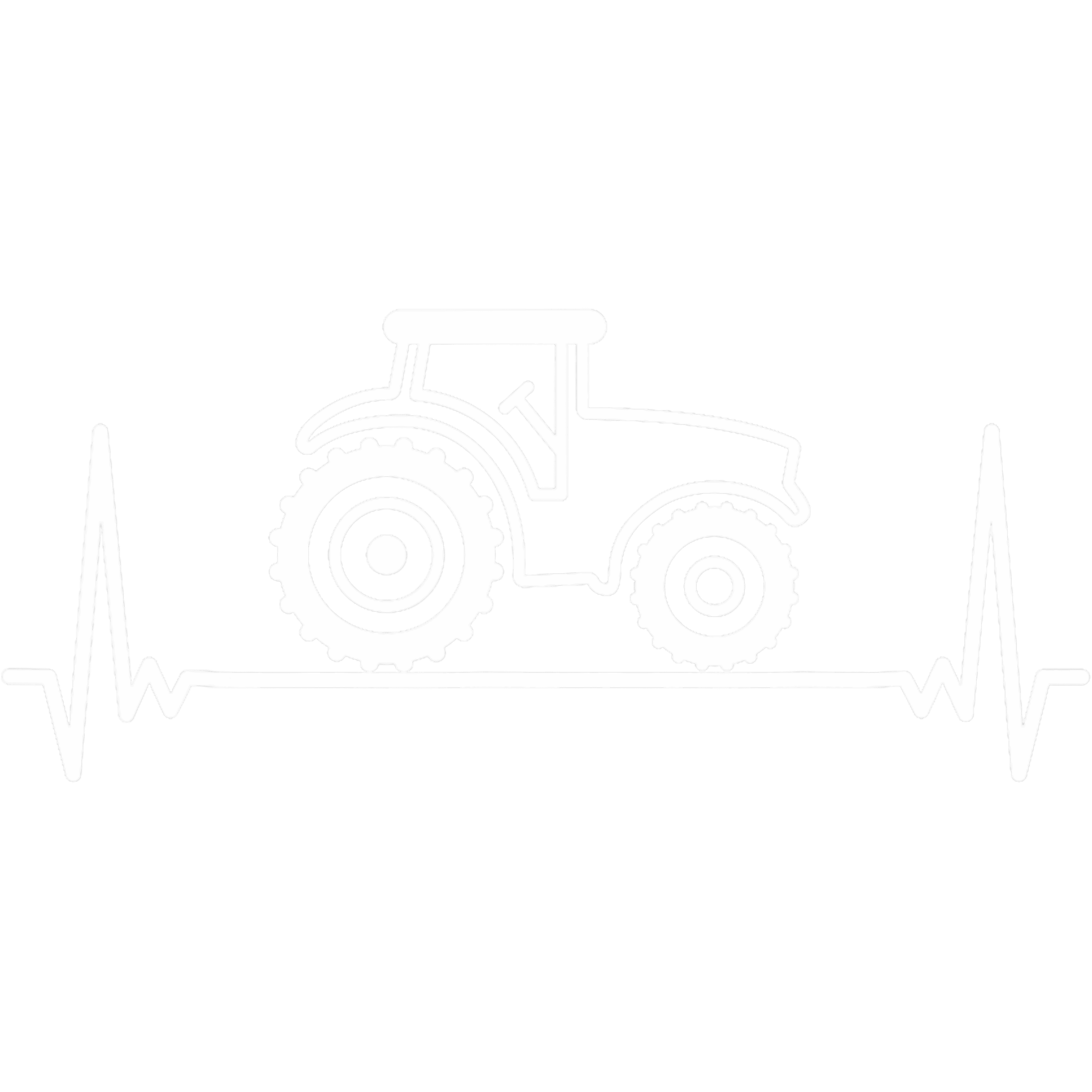 Tractor Heartbeat Farming Life DTF Transfer