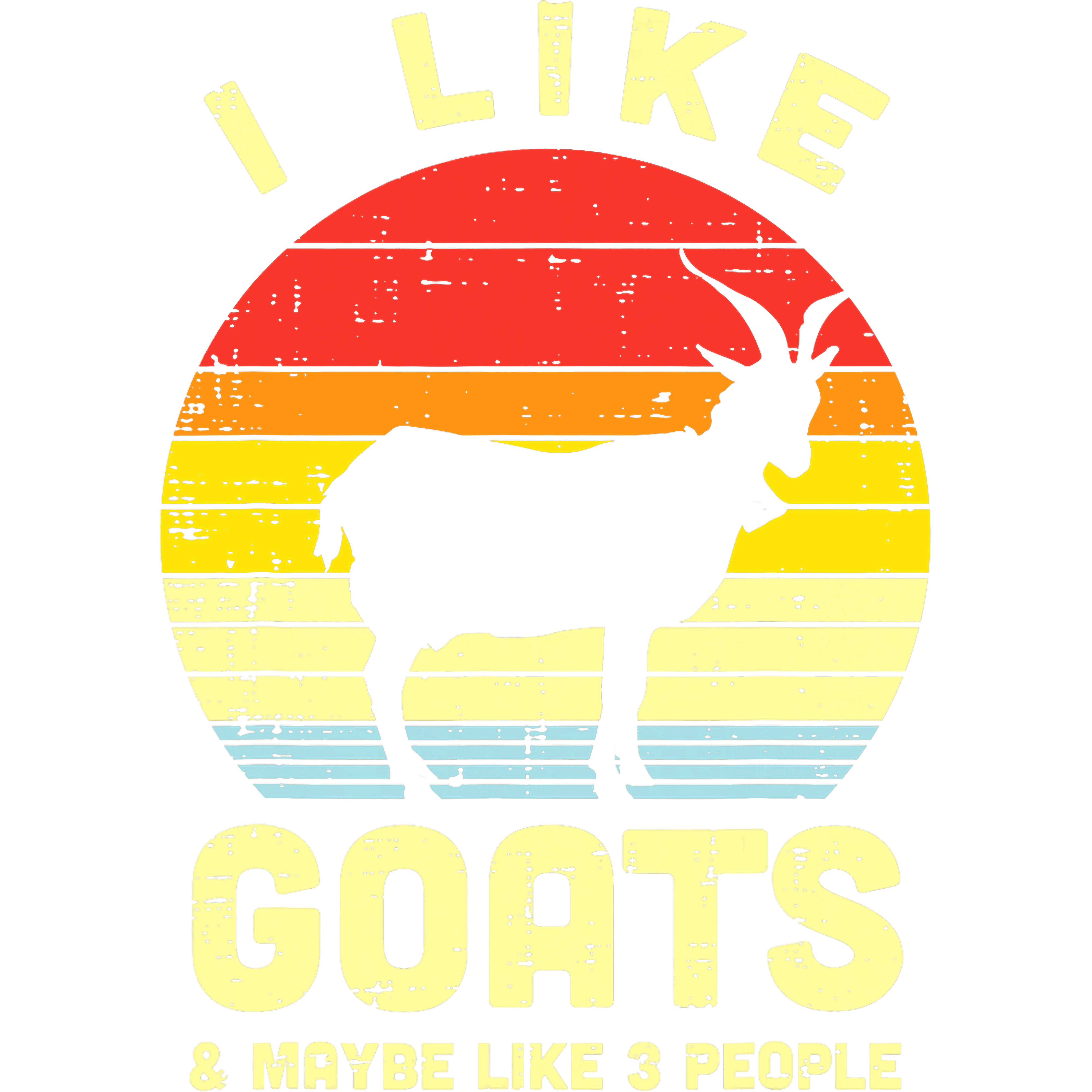 Funny Goat Lover DTF Transfer