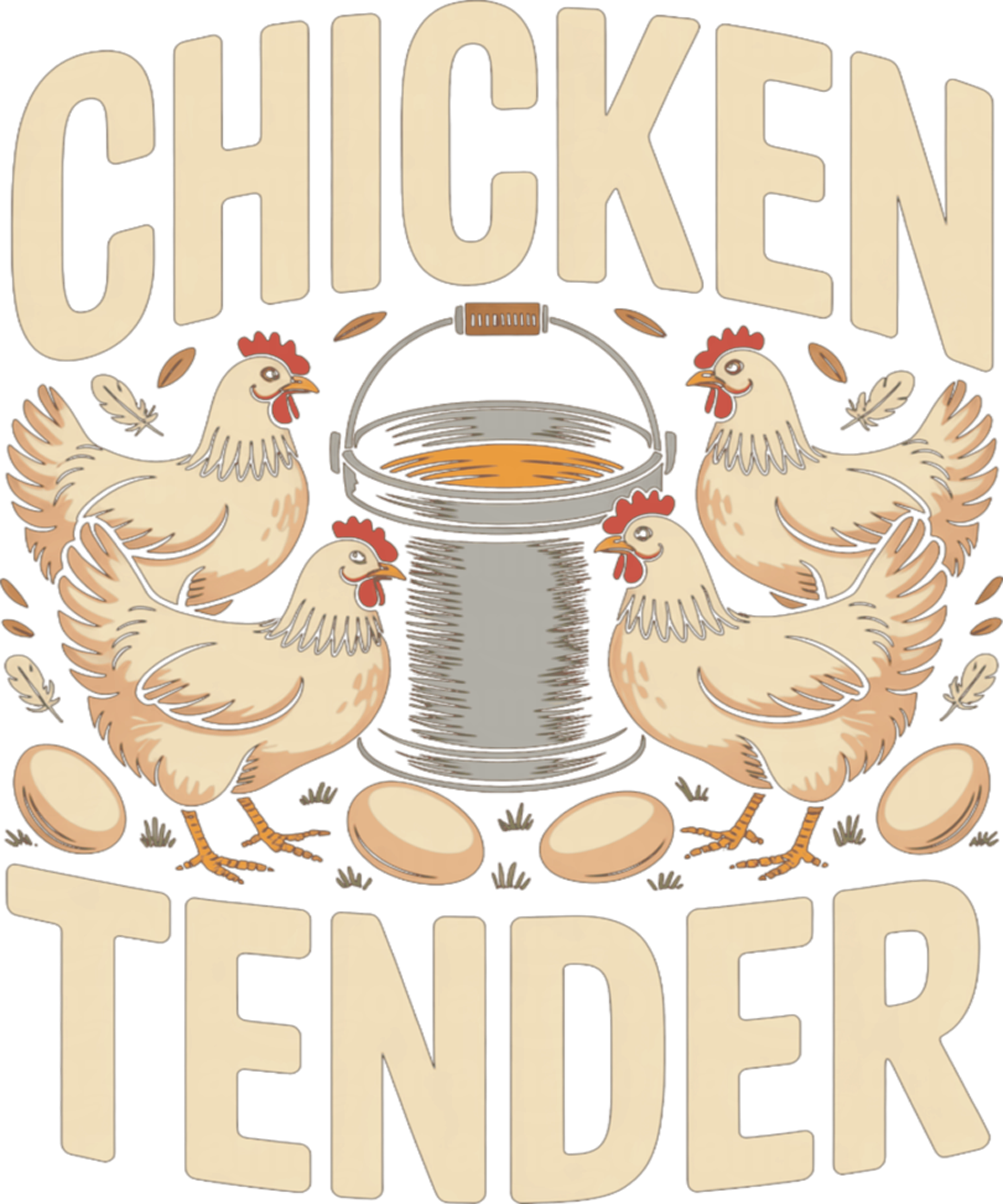 Chicken Tender Backyard Flock DTF Transfer
