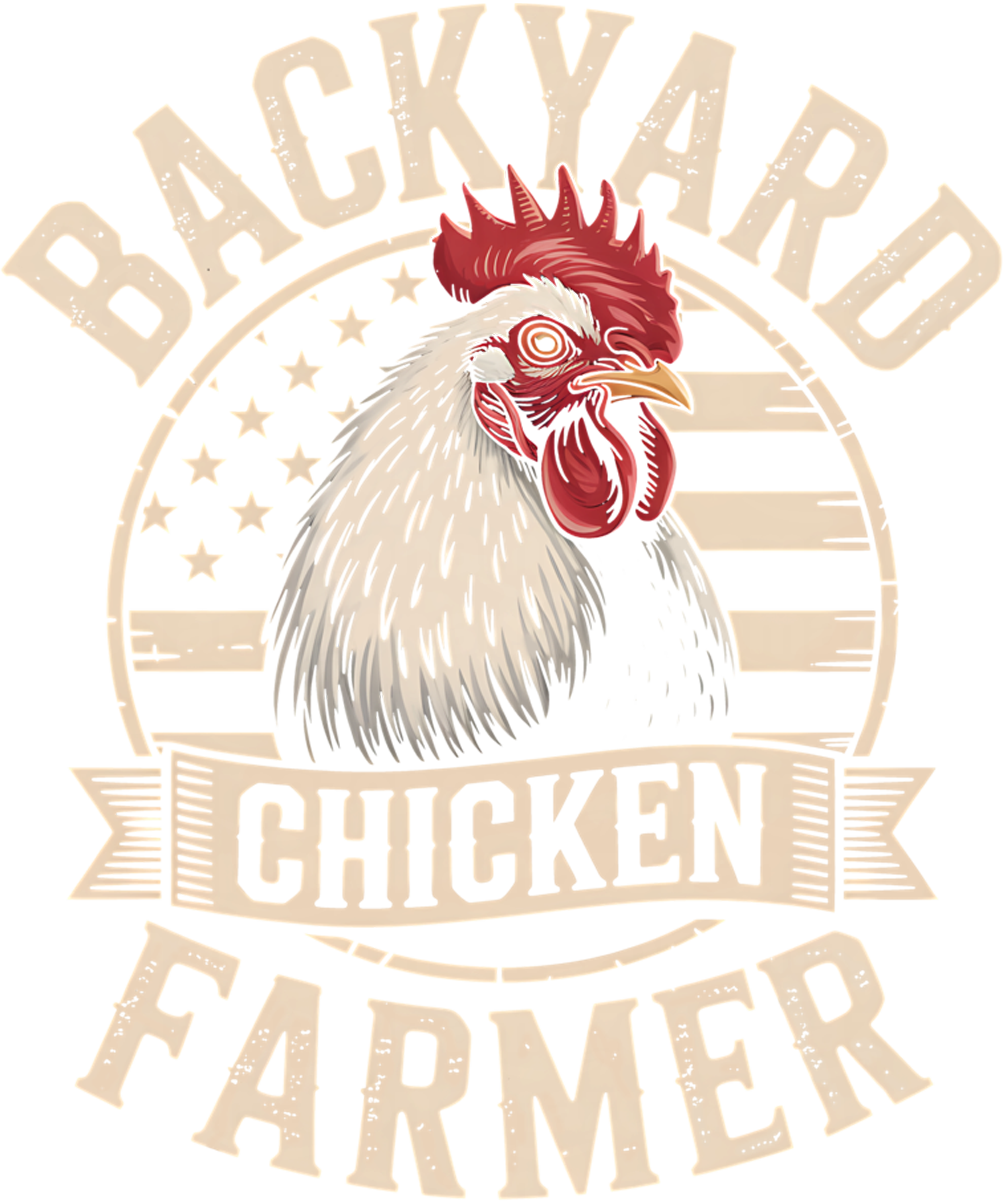 Backyard Chicken Farmer DTF Transfer