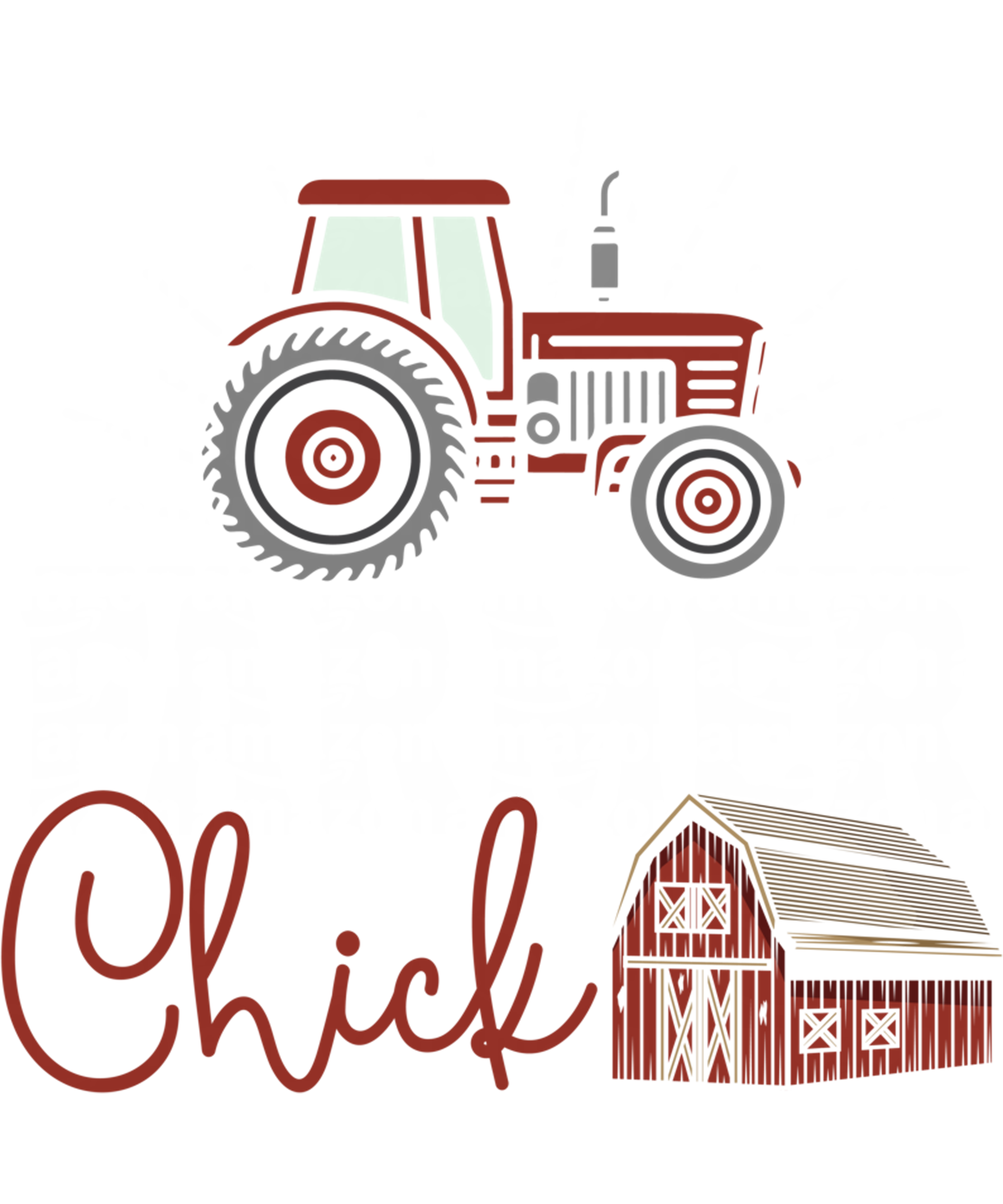 Farmer Chick Tractor Life DTF Transfer