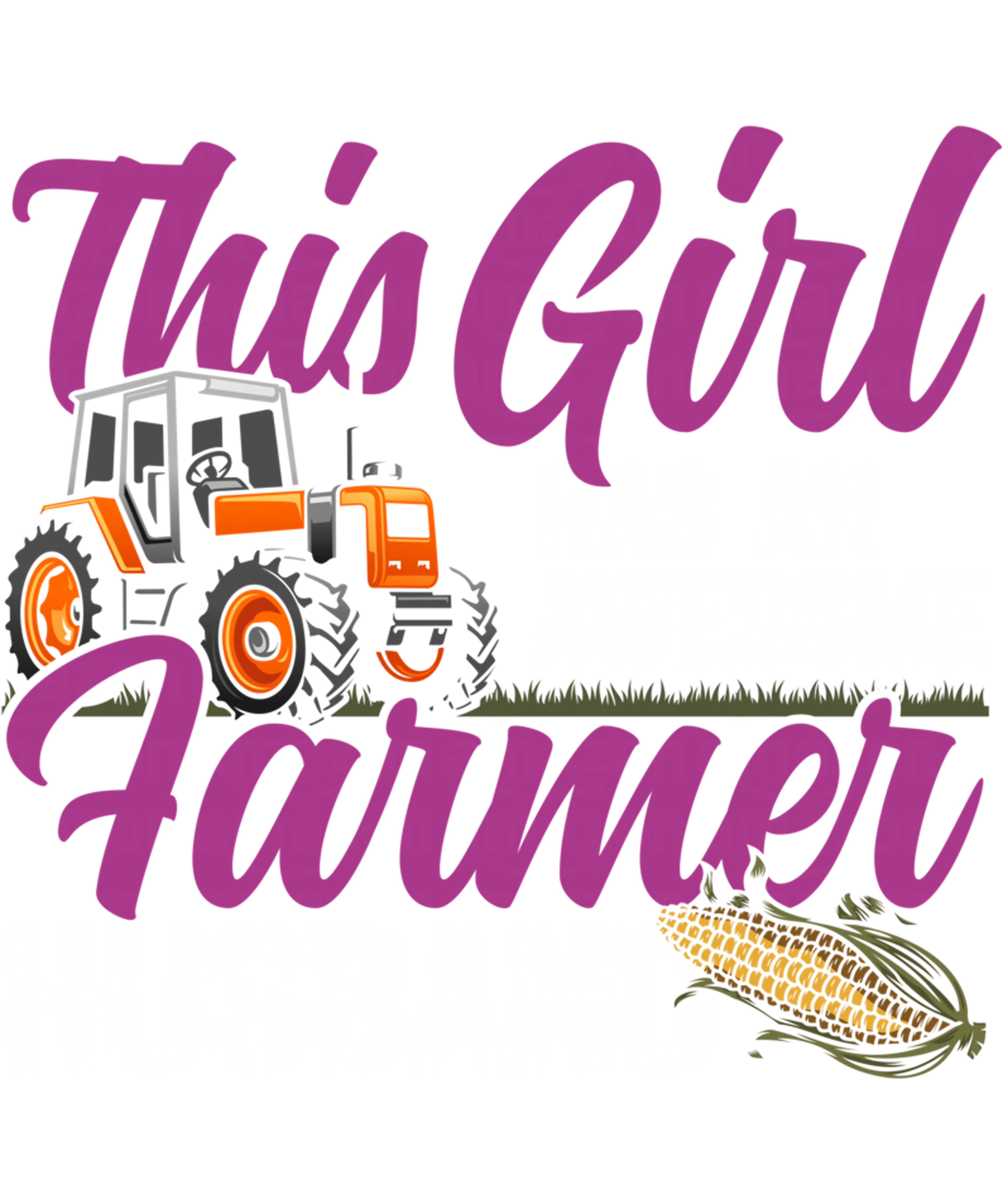 Awesome Farmer Husband DTF Transfer