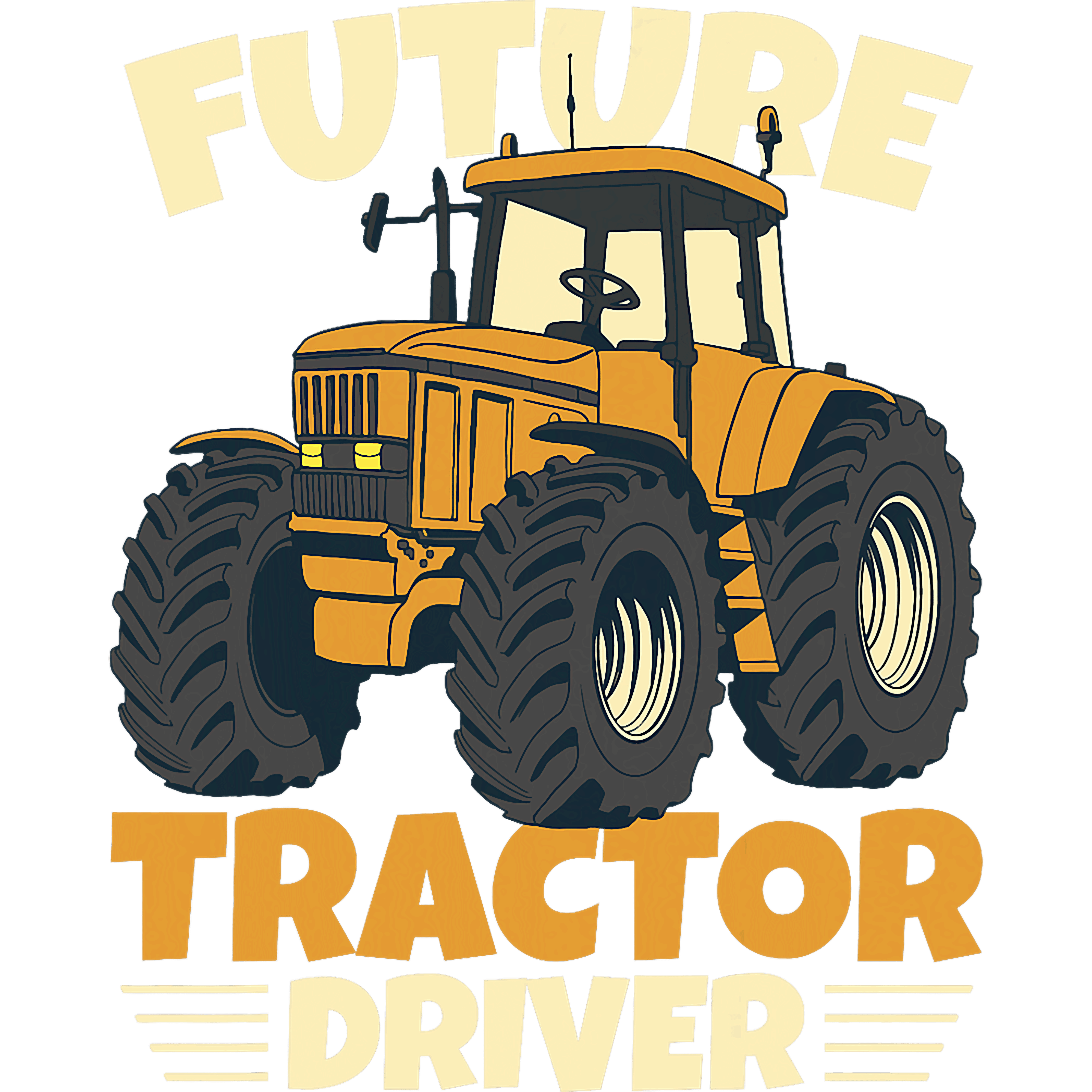 Future Tractor Driver Vintage DTF Transfer