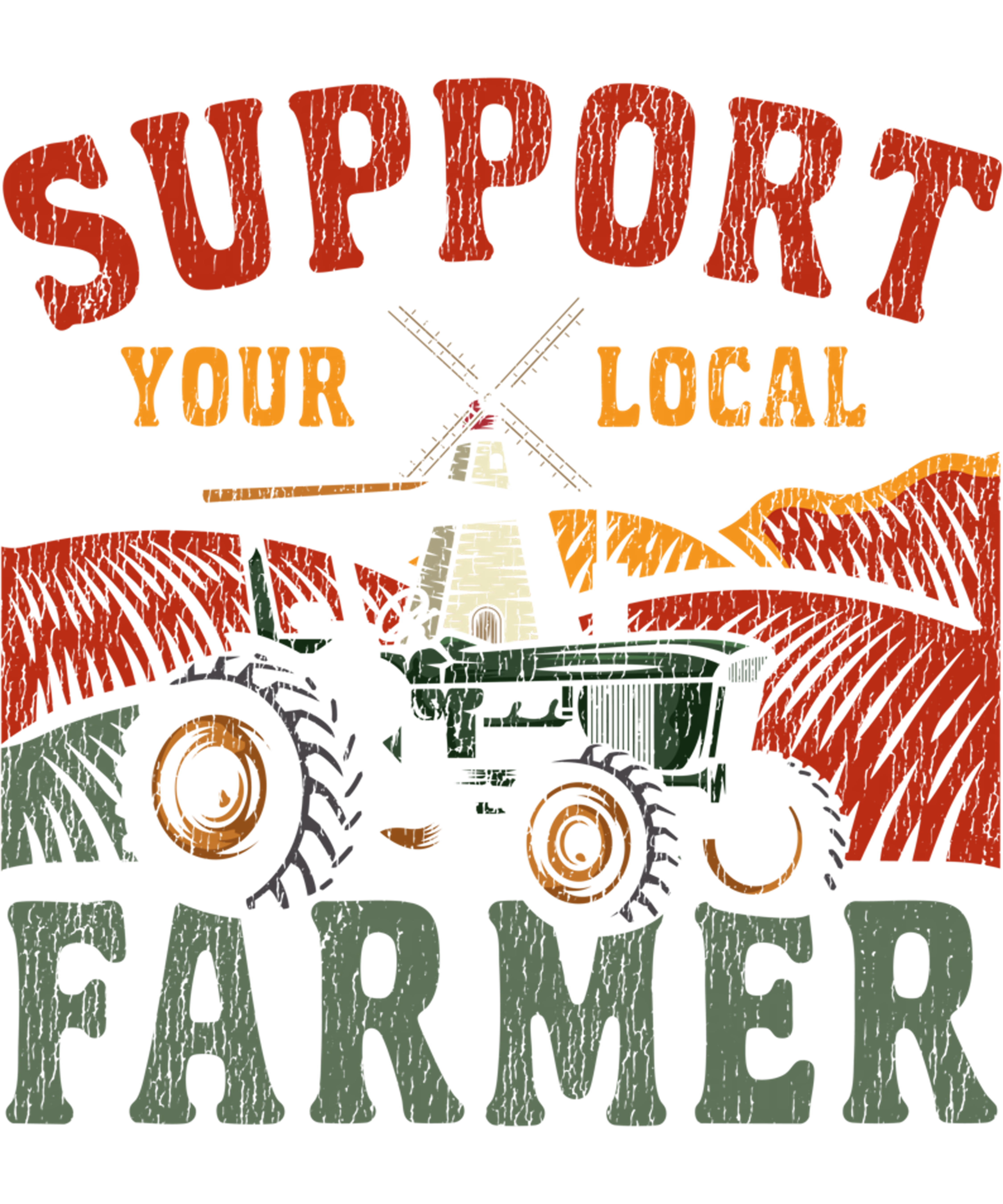 Support Your Local Farmer DTF Transfer