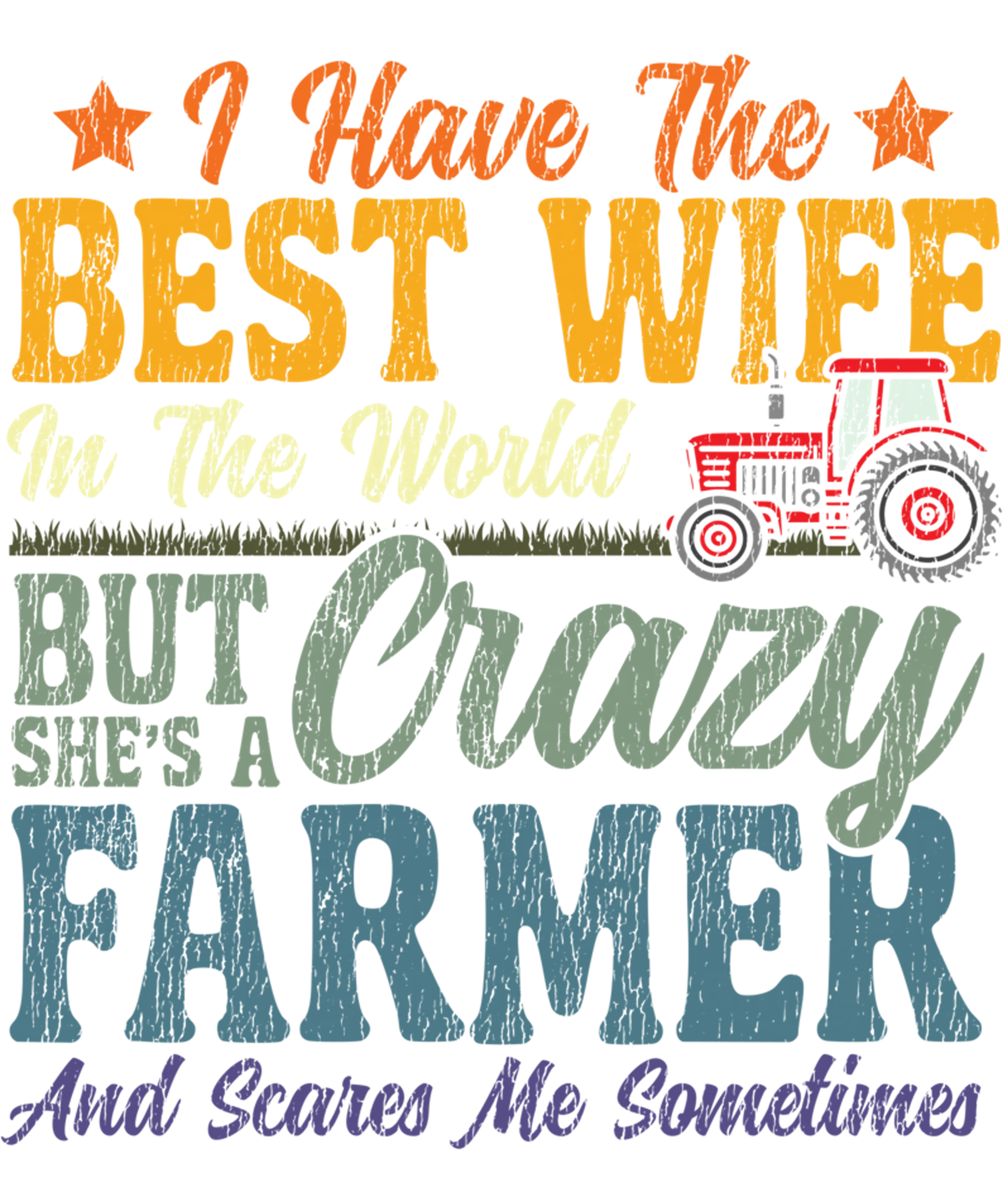 Crazy Farmer Wife DTF Transfer