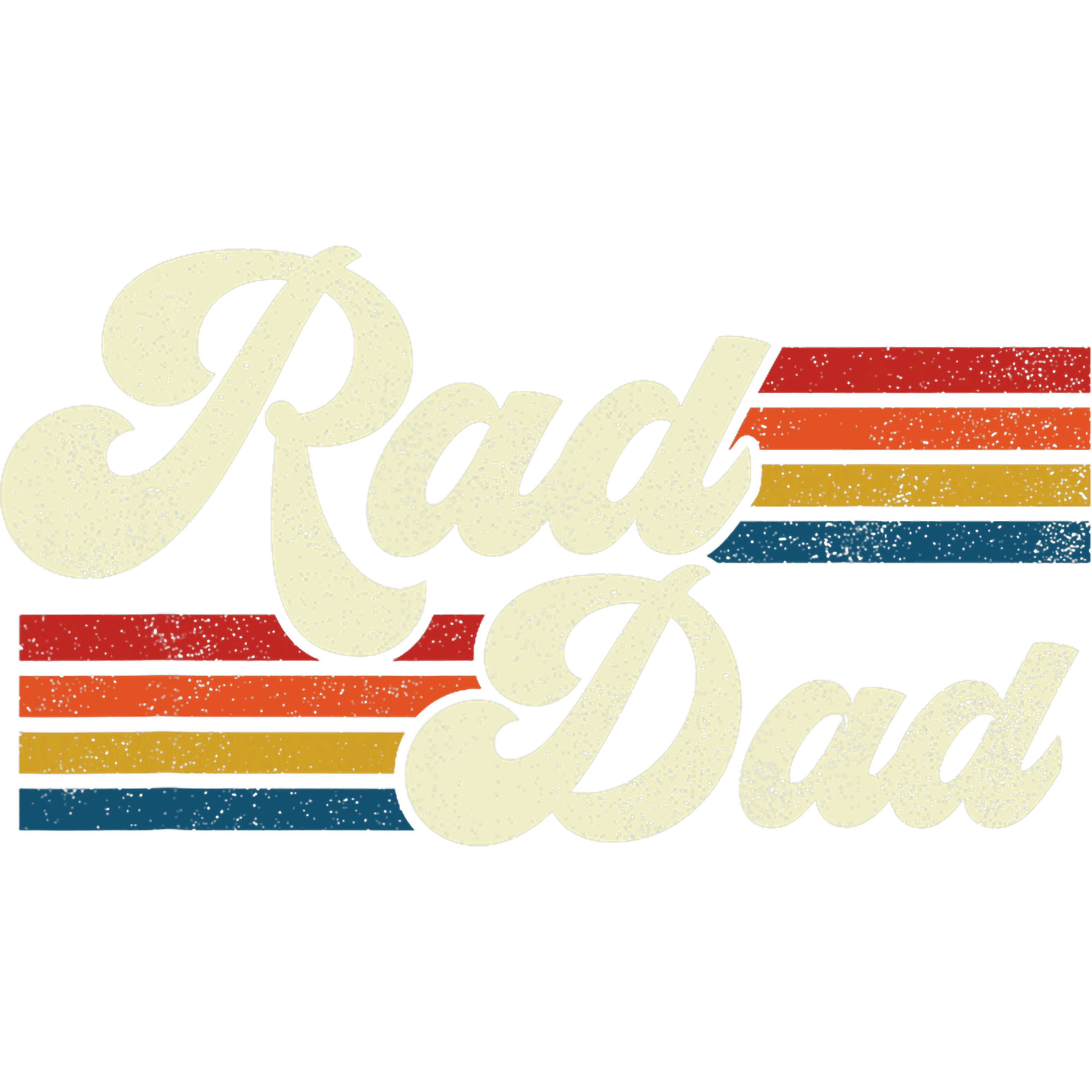 Rad Dad Retro Vintage Fathers Day DTF Transfer