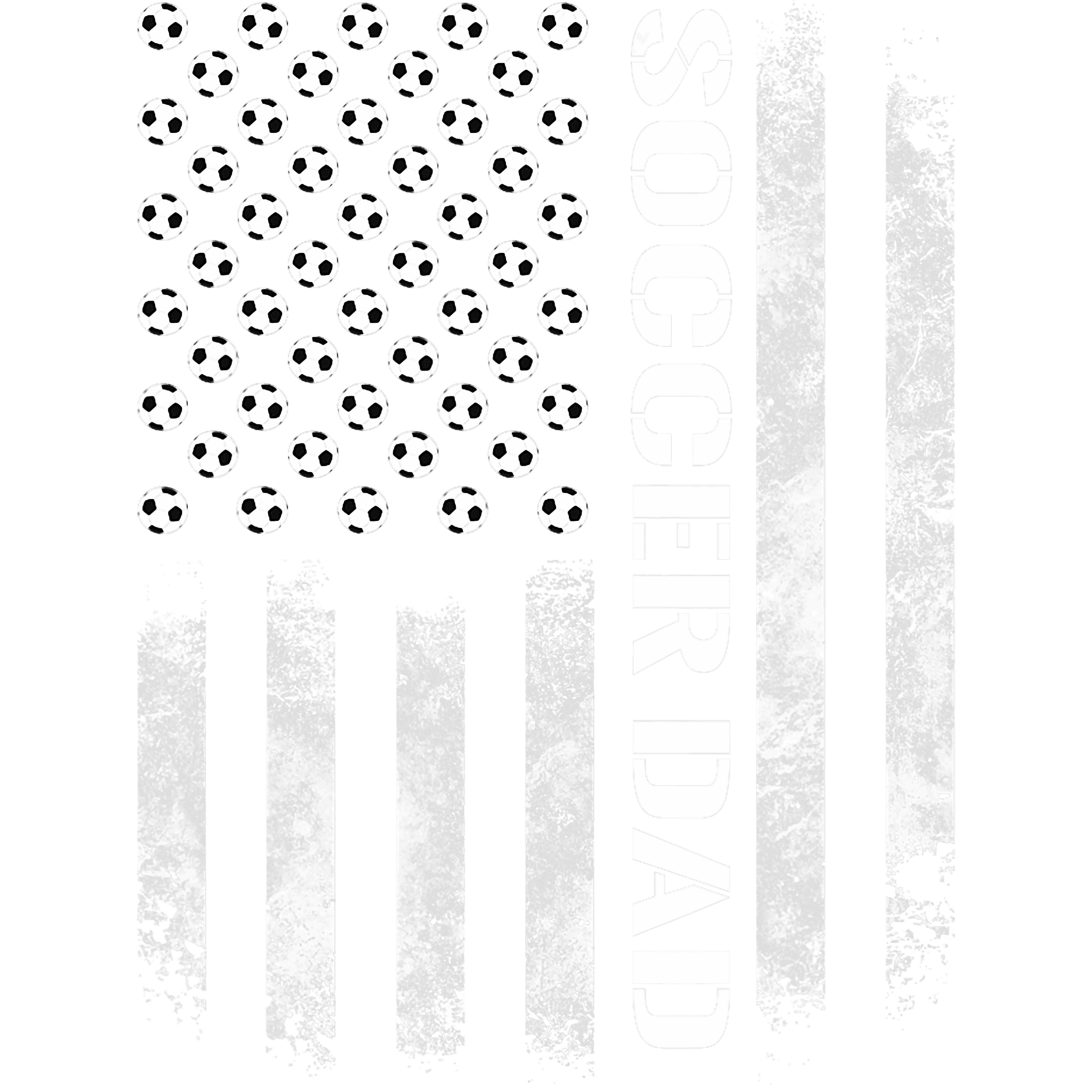 Soccer Dad Distressed American Flag DTF Transfer