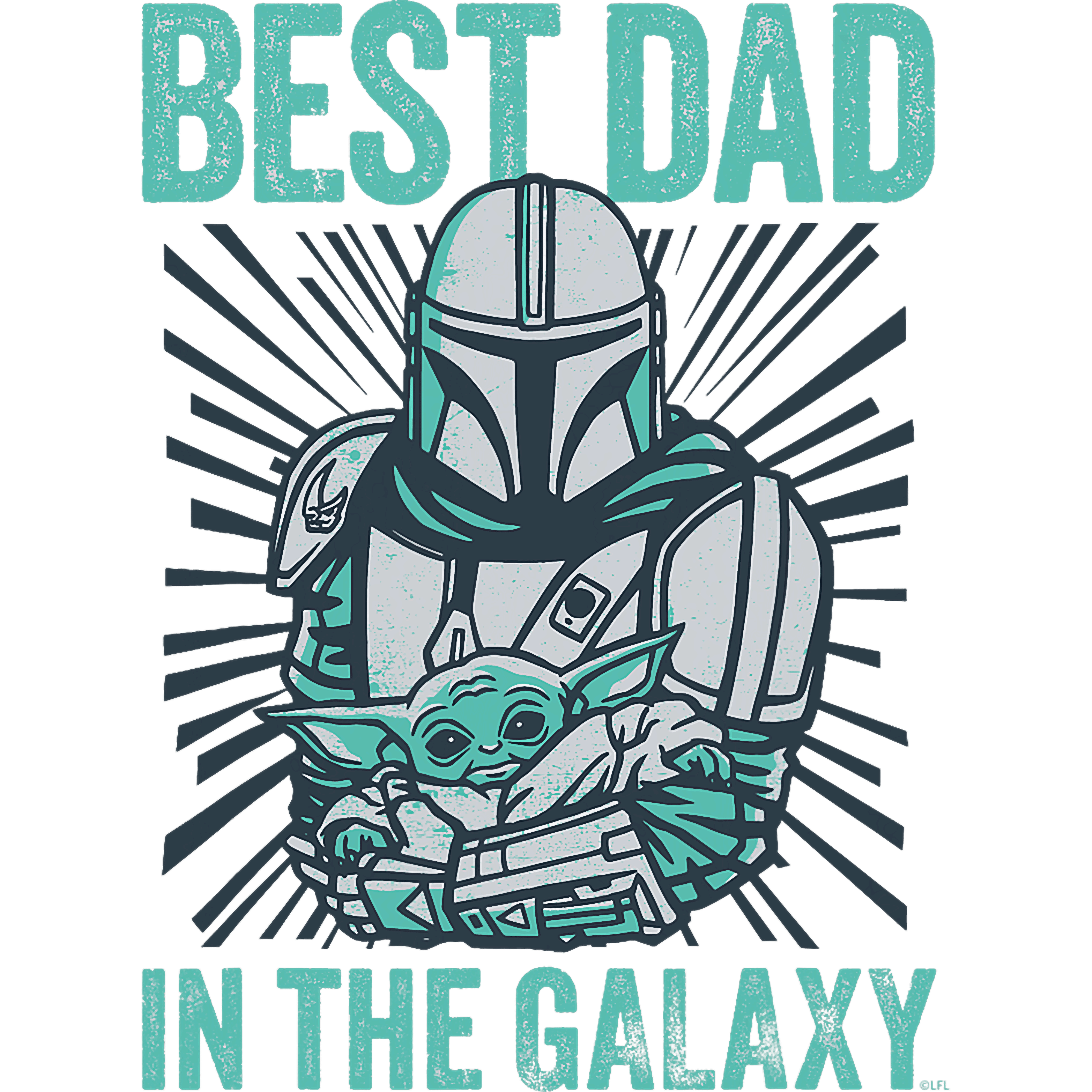 Best Dad In The Galaxy Star Wars inspired DTF Transfer