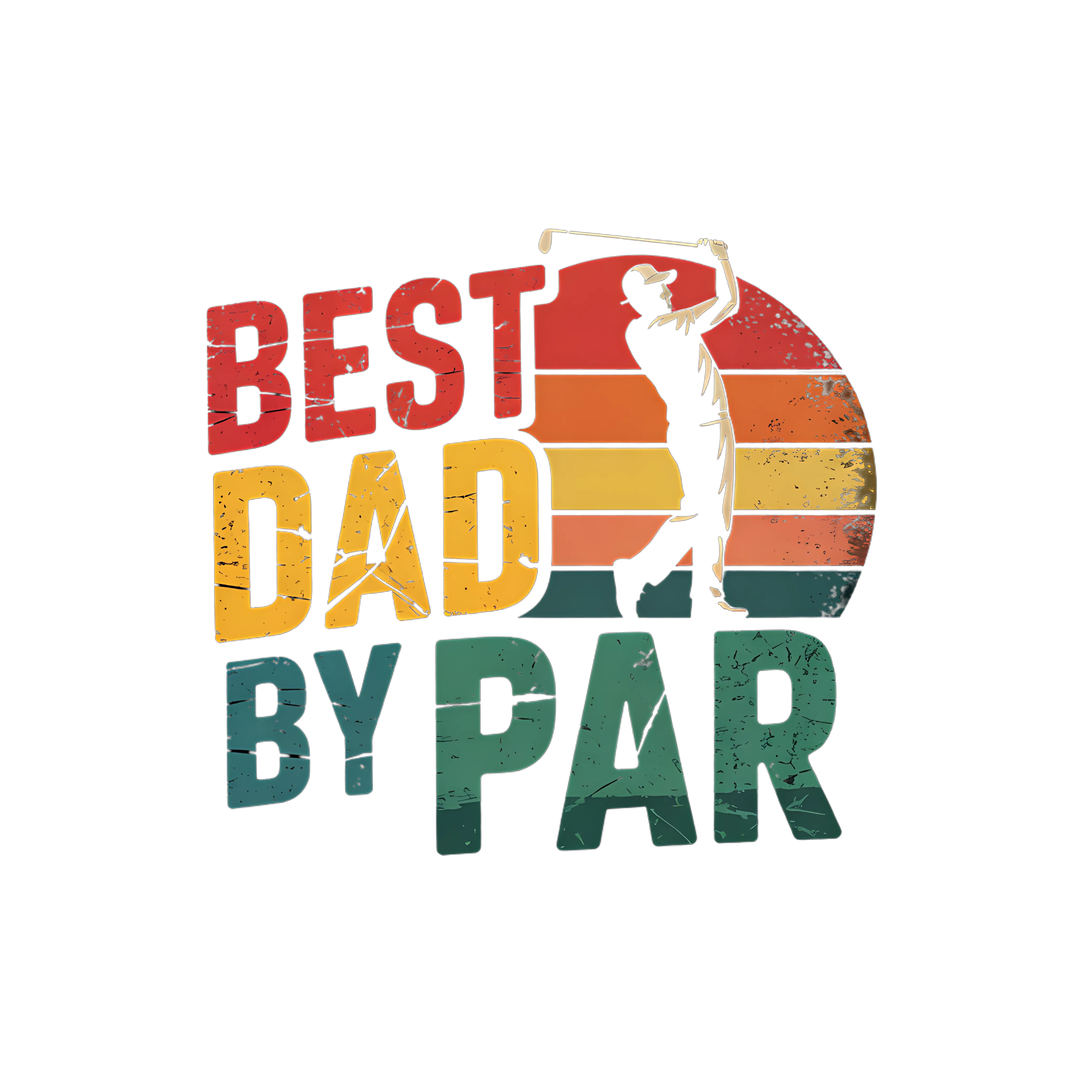 Best Golf Dad By Par DTF Transfer