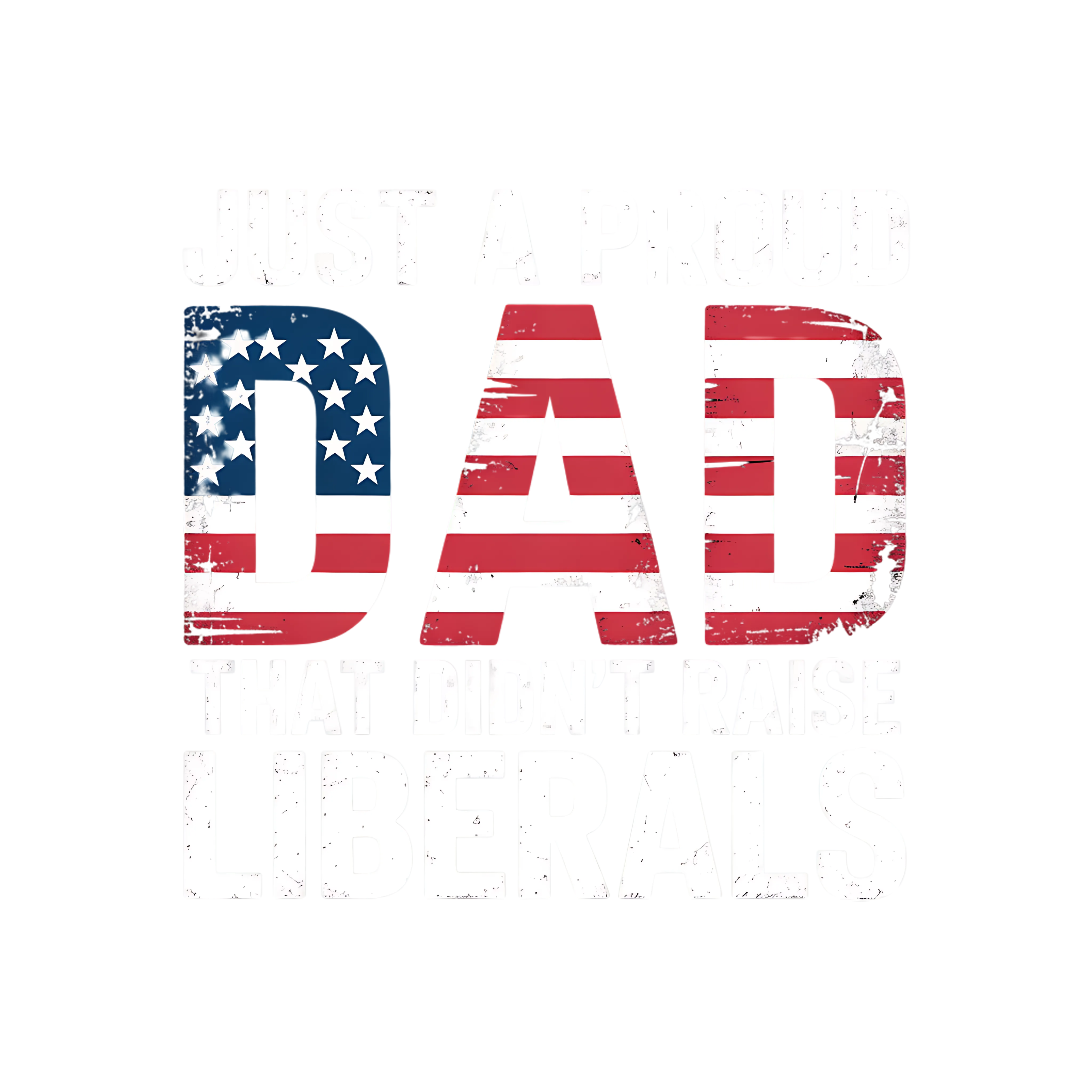 Proud Patriotic Dad DTF Transfer