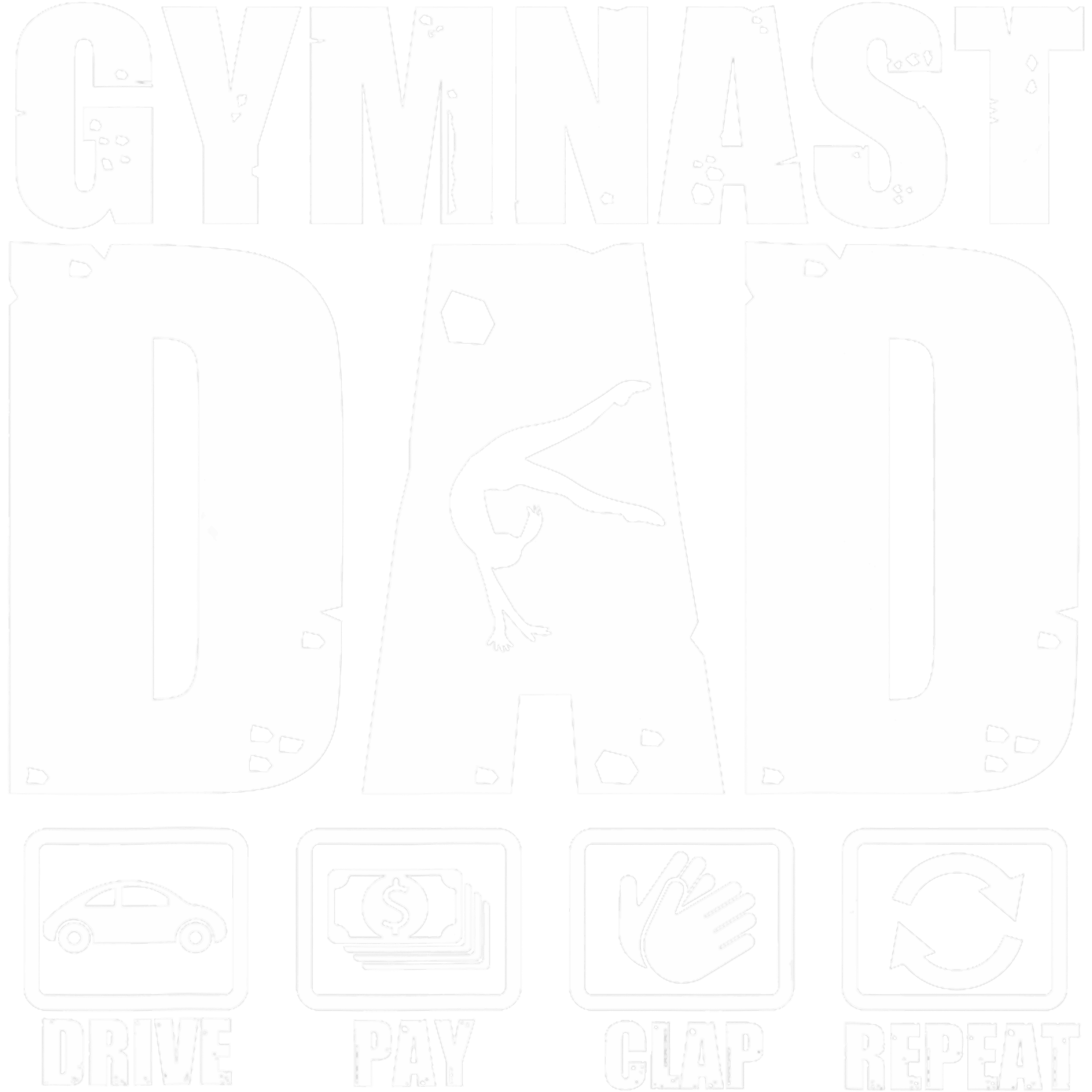 Gymnast Dad Sports DTF Transfer