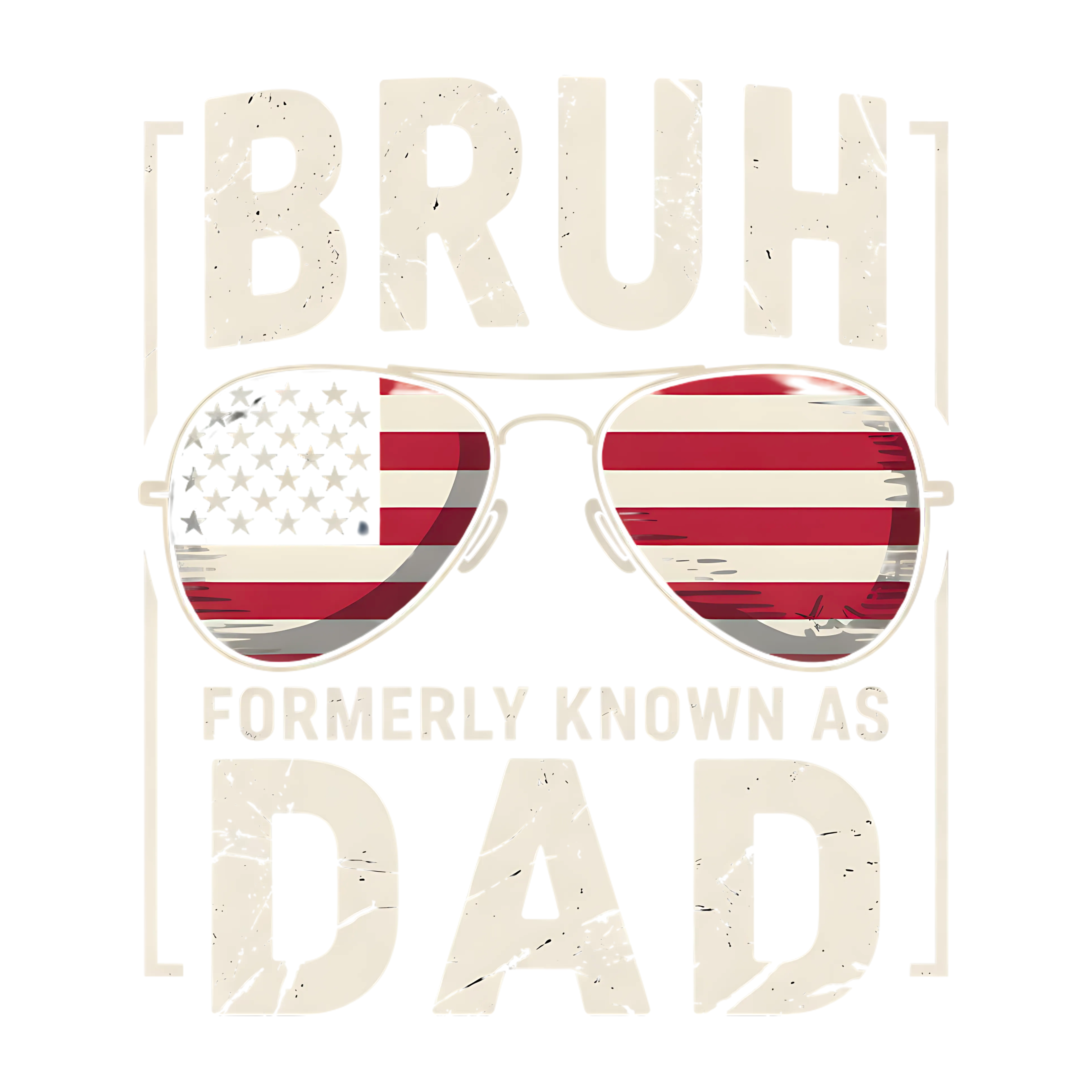 Patriotic Dad Aviator Sunglasses DTF Transfer