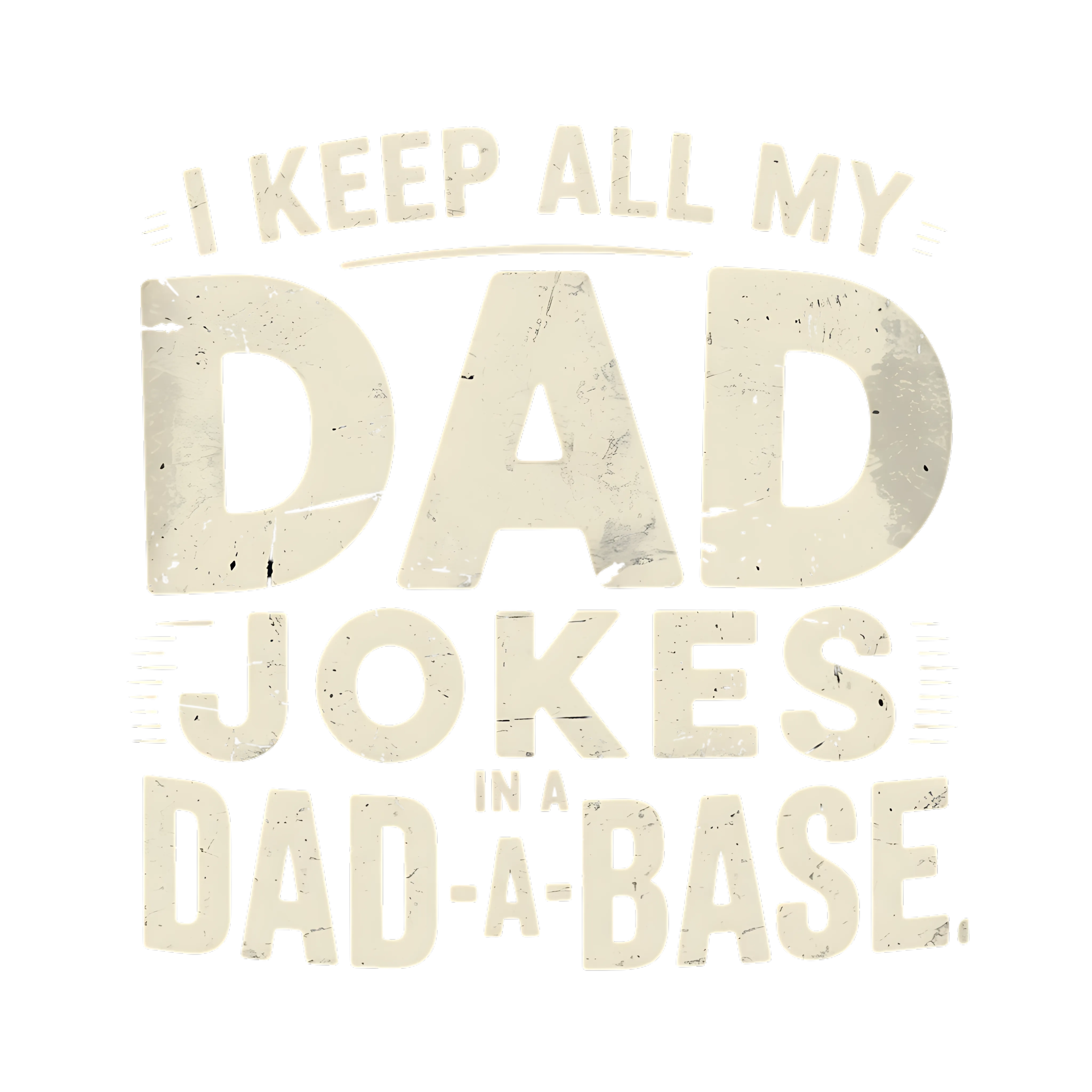 Dad Jokes Database Humor DTF Transfer