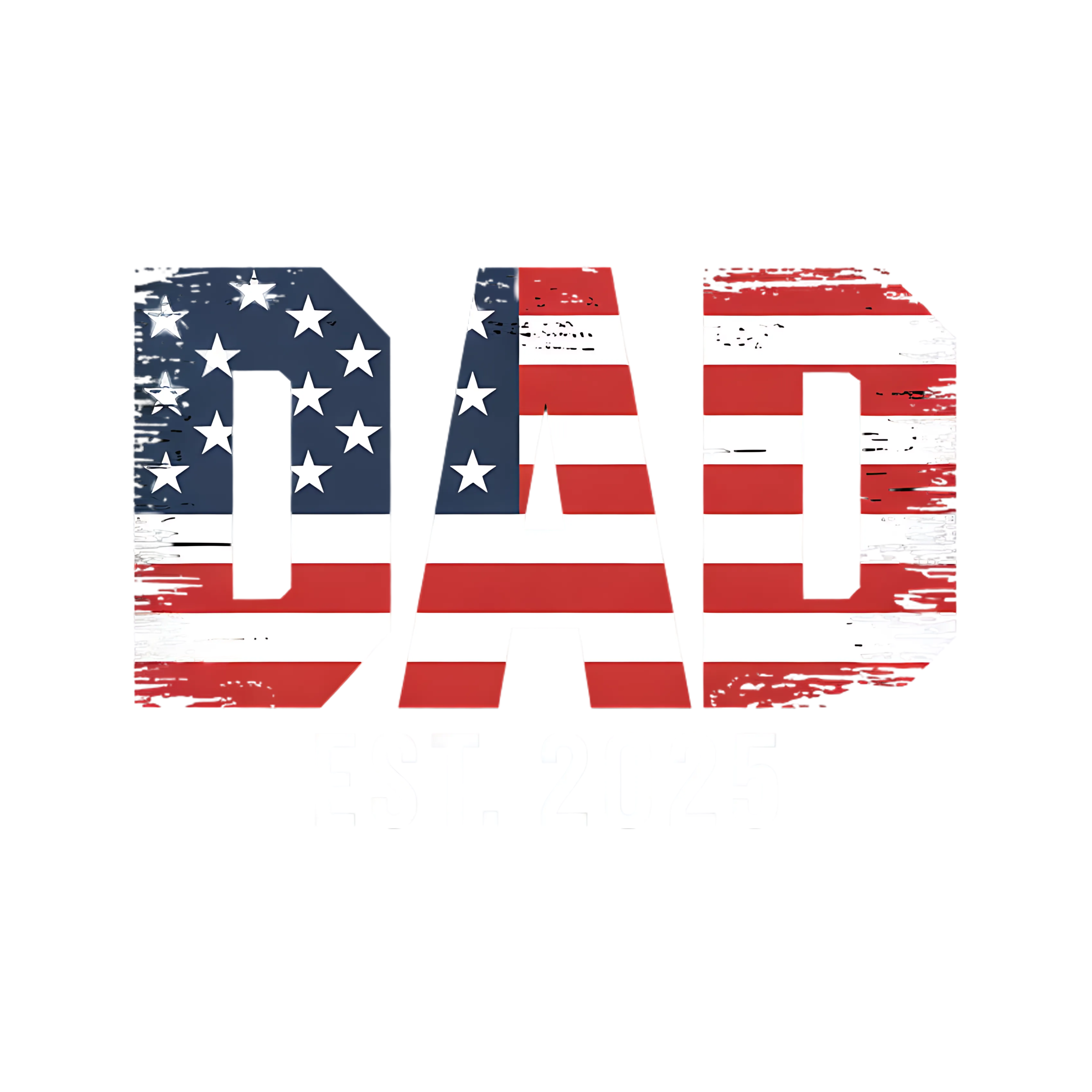 Patriotic New Dad DTF Transfer