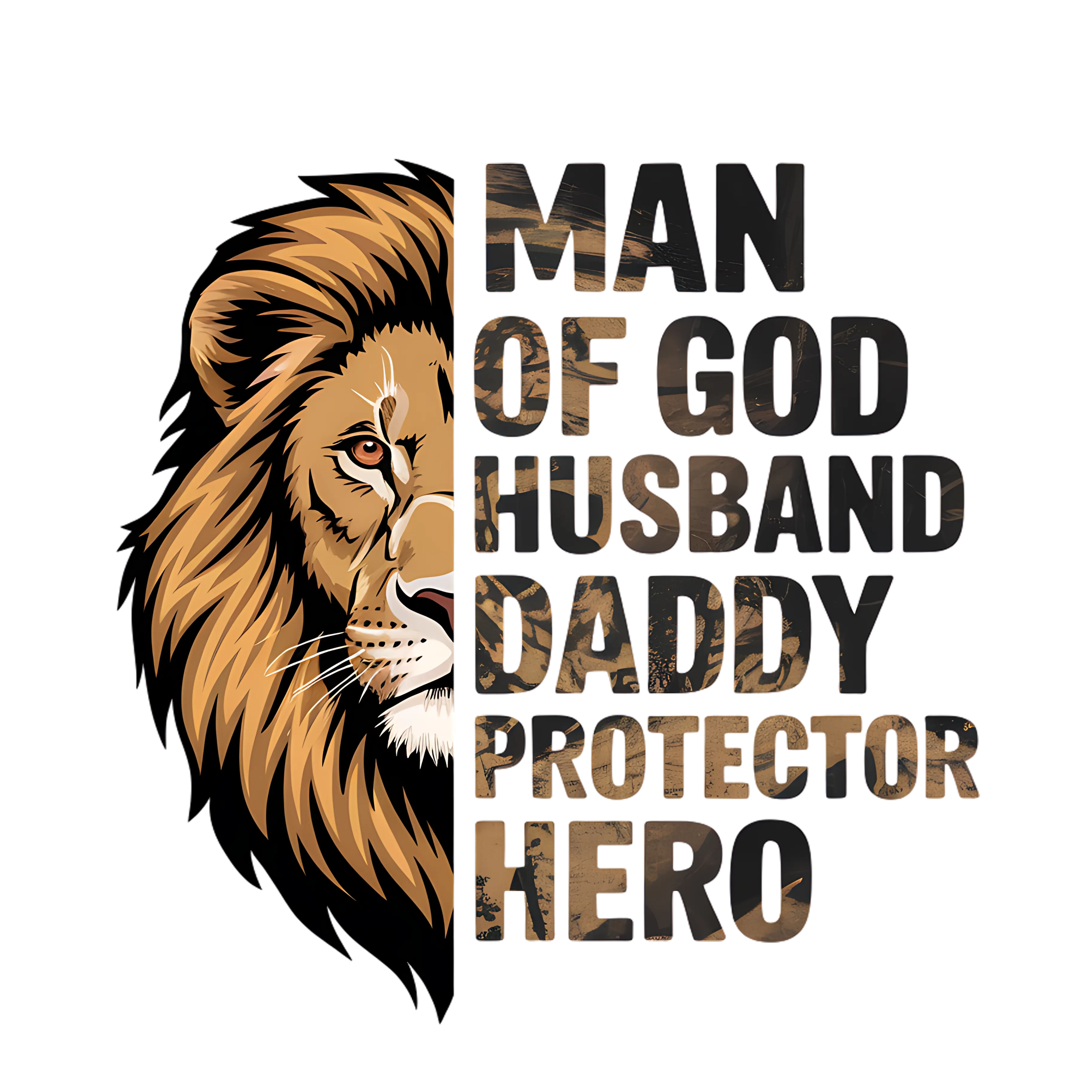 Man Of God Husband Daddy Hero DTF Transfer