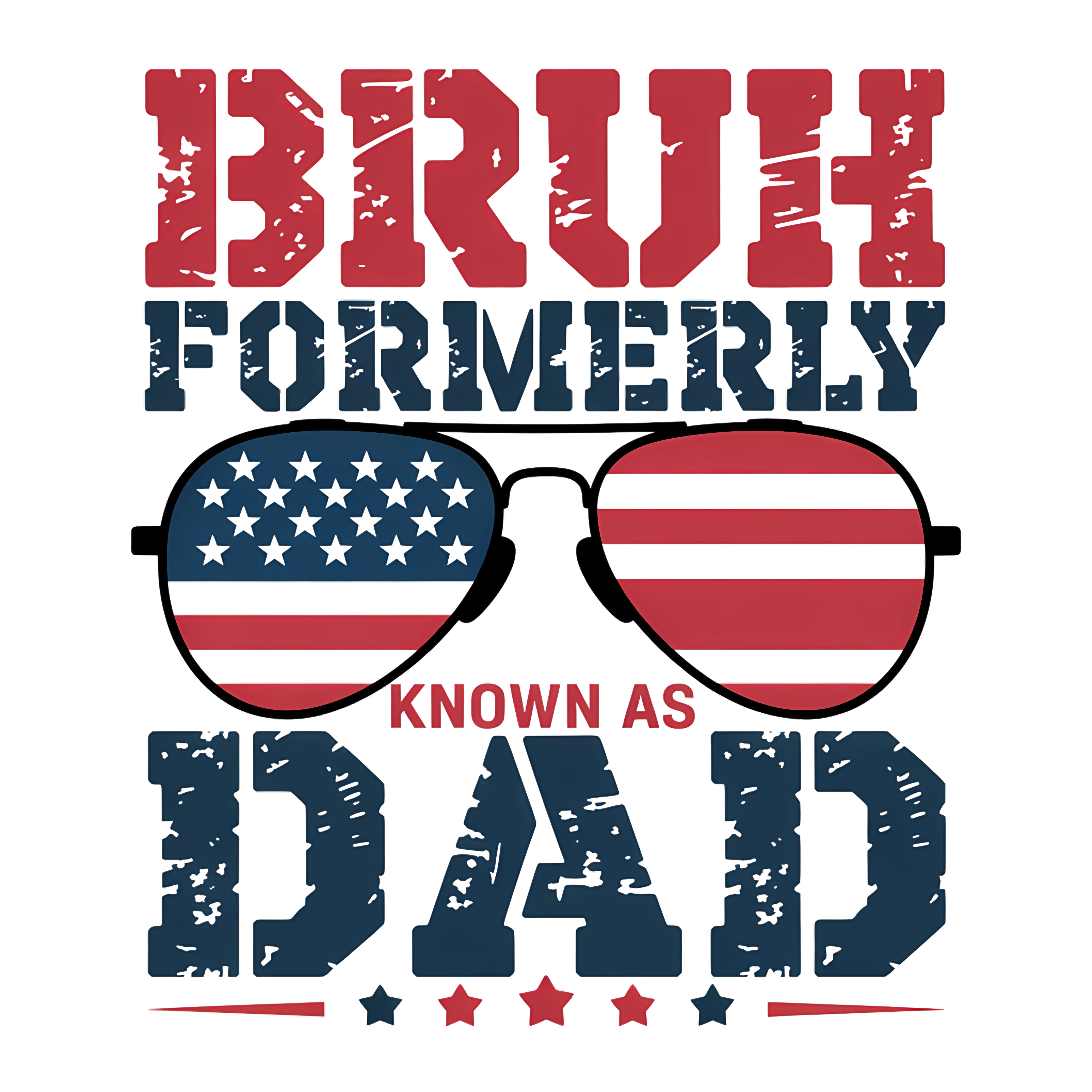 Patriotic Dad Aviator Sunglasses DTF Transfer