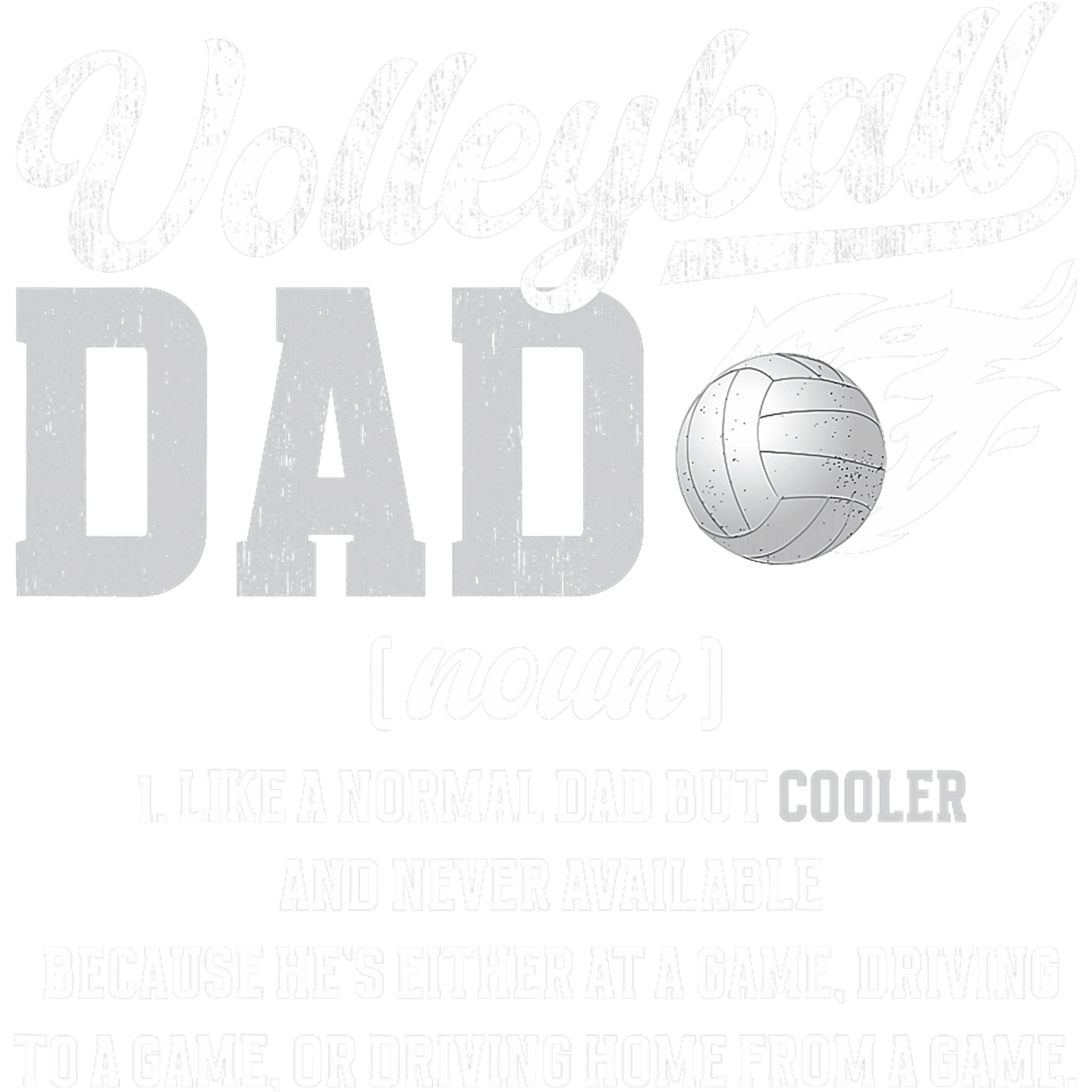 Volleyball Dad Funny Definition DTF Transfer