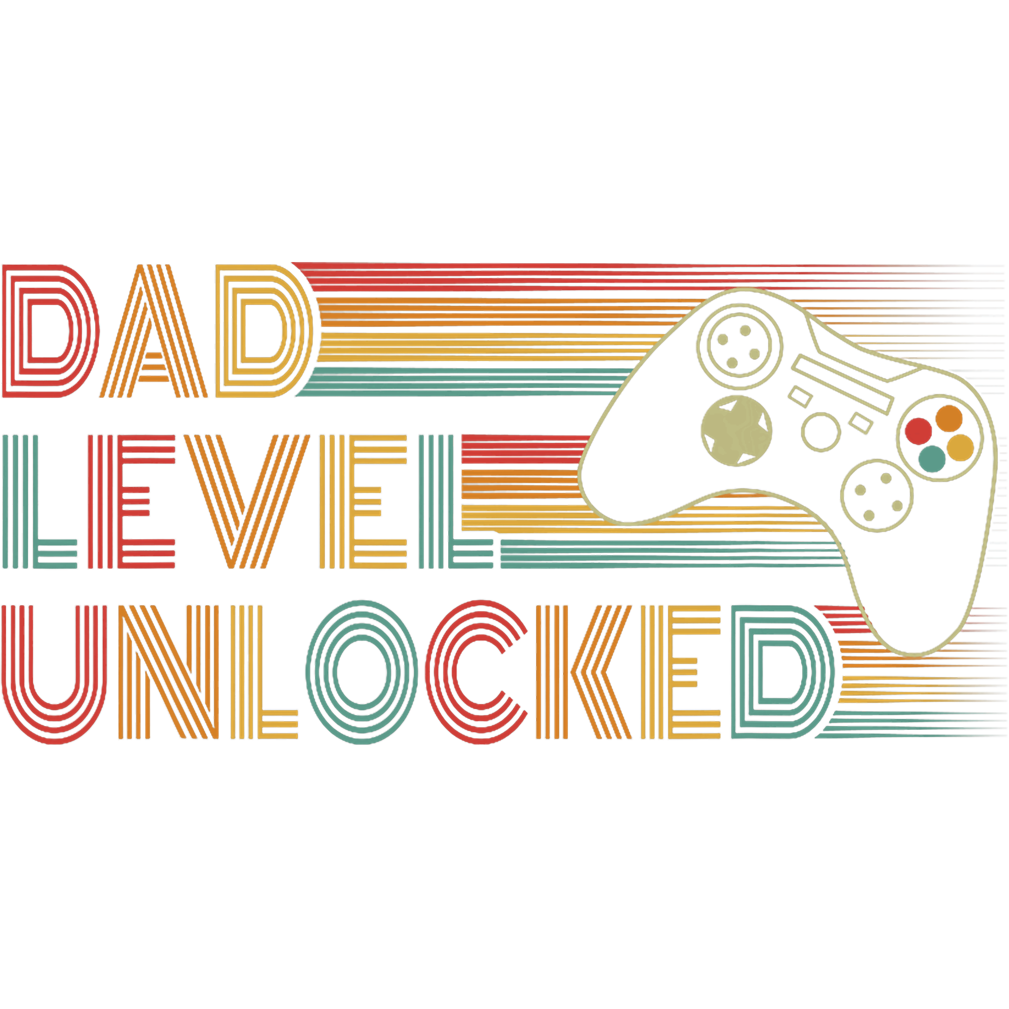 Gamer Dad DTF Transfer