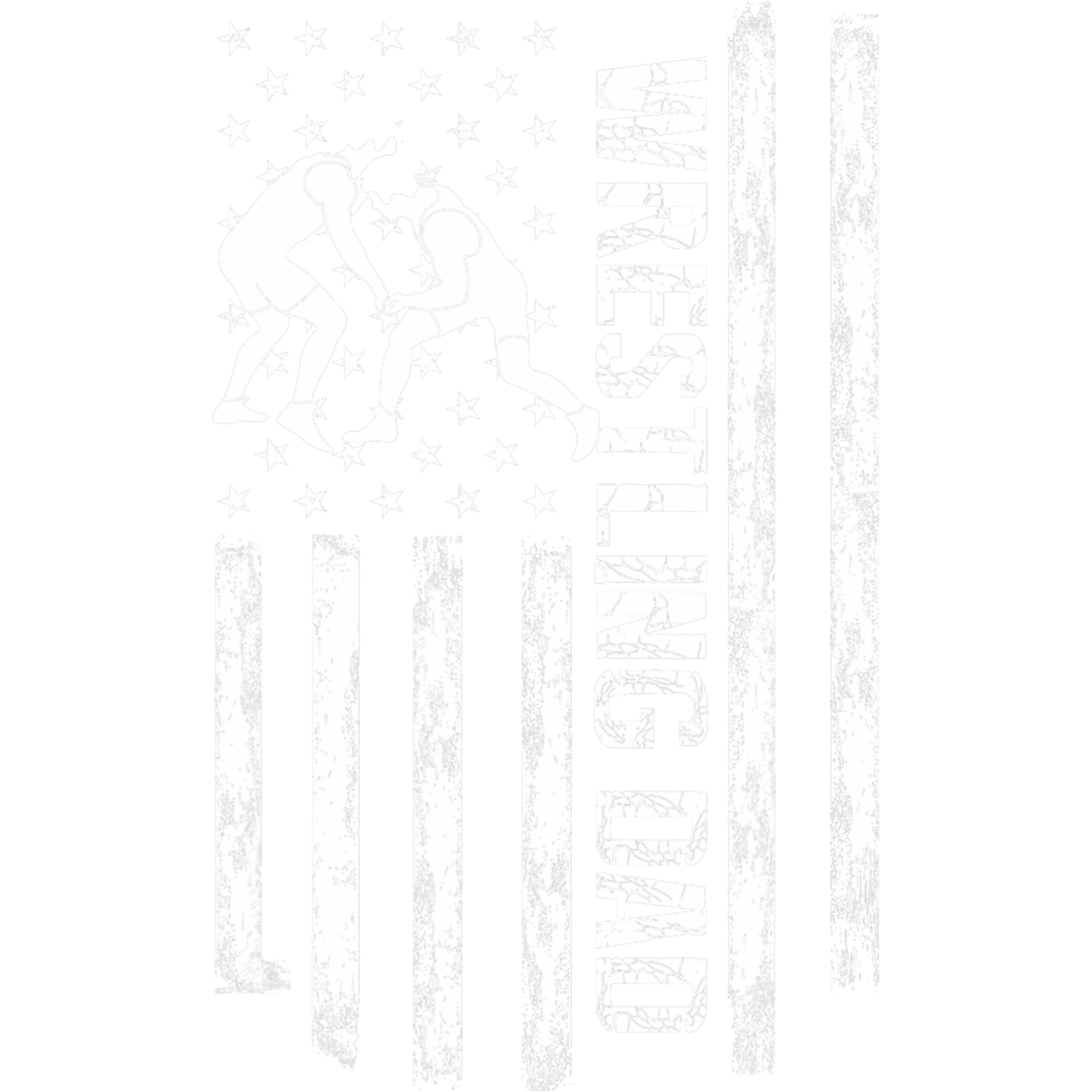 Wrestling Dad Distressed Patriotic DTF Transfer