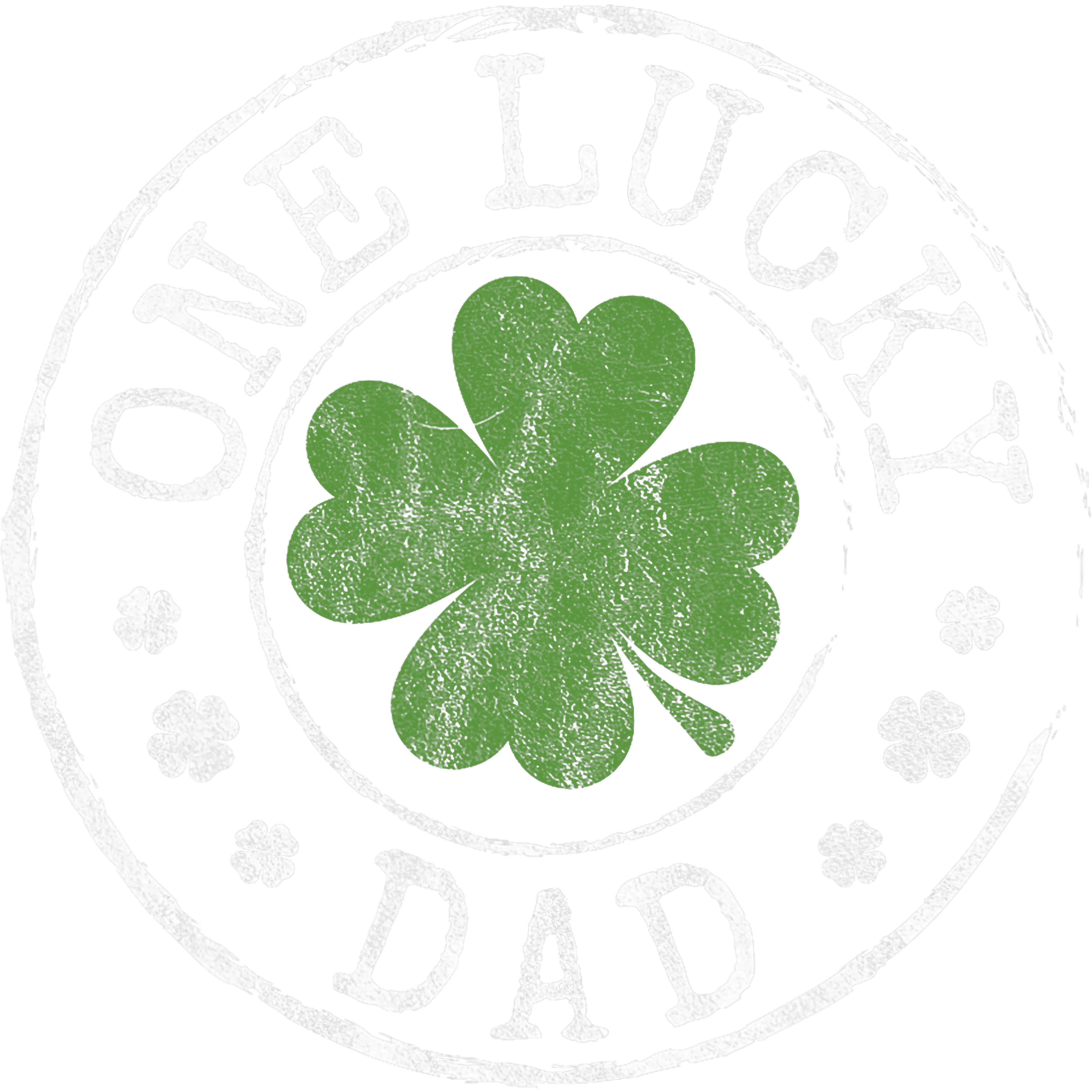 One Lucky Dad St Patricks Day Father DTF Transfer