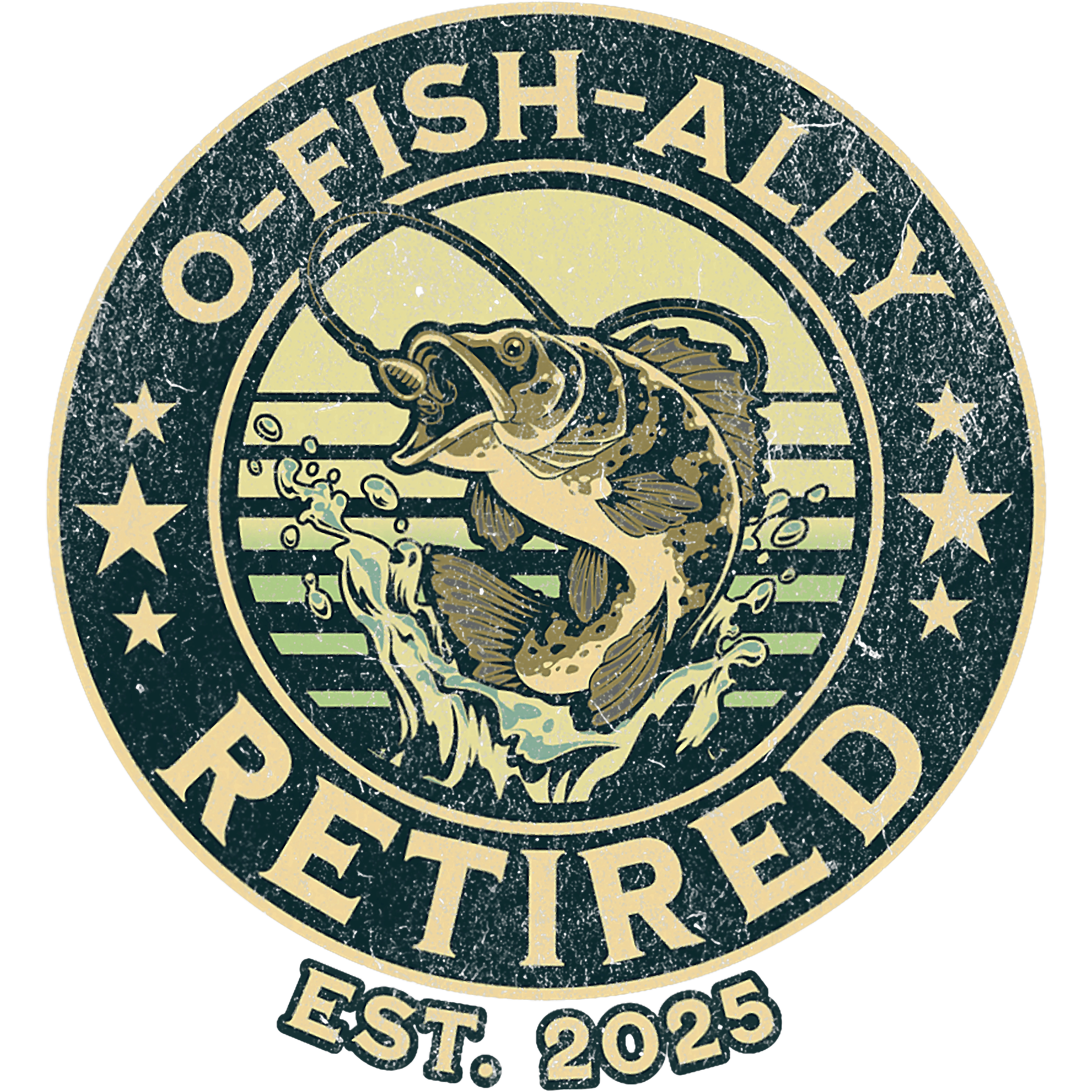 Fishing Retirement 2025 DTF Transfer