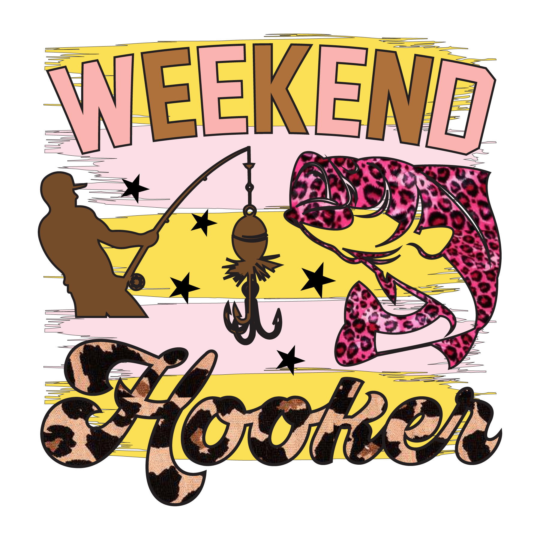 Weekend Fishing Fun DTF Transfer