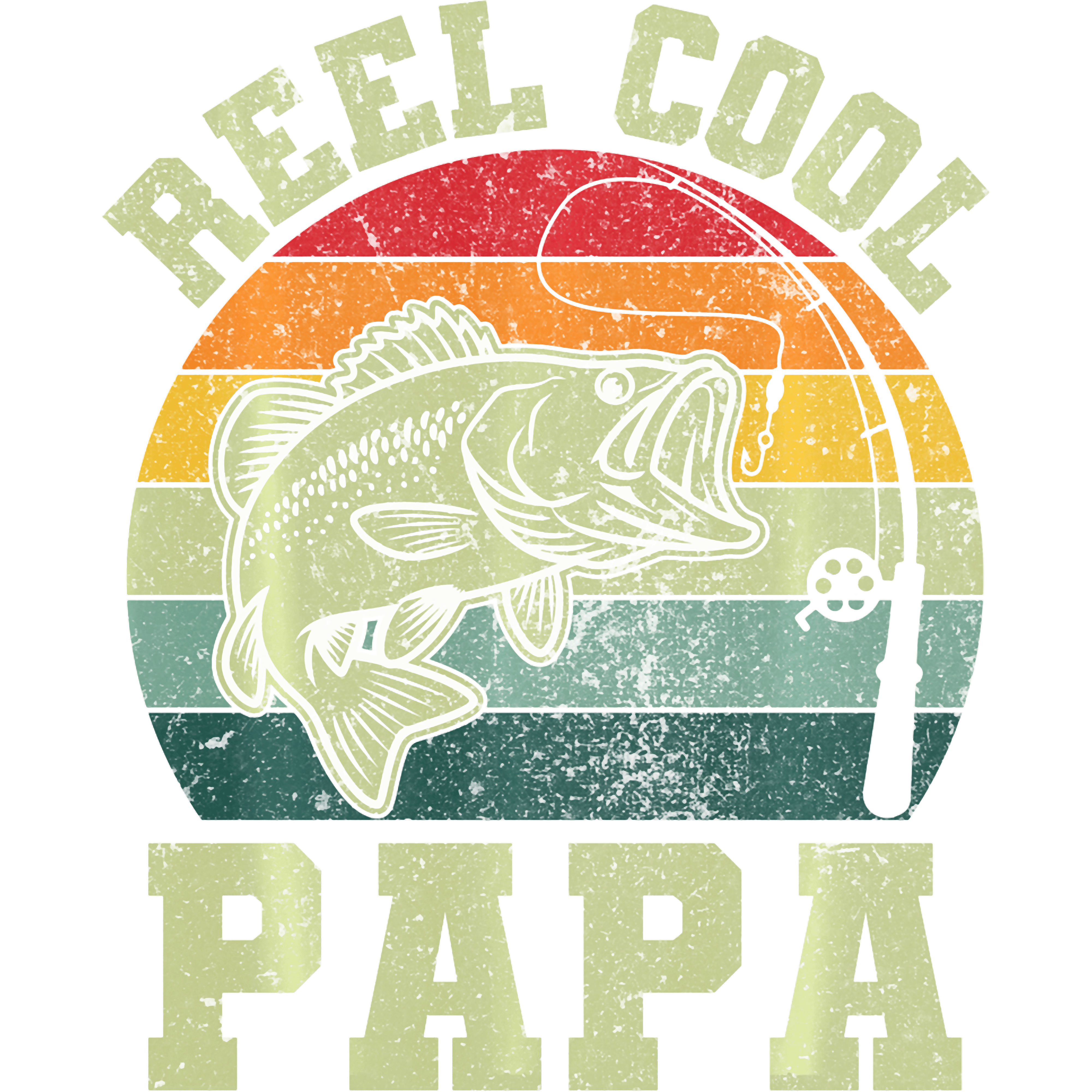 Reel Cool Papa Fishing DTF Transfer