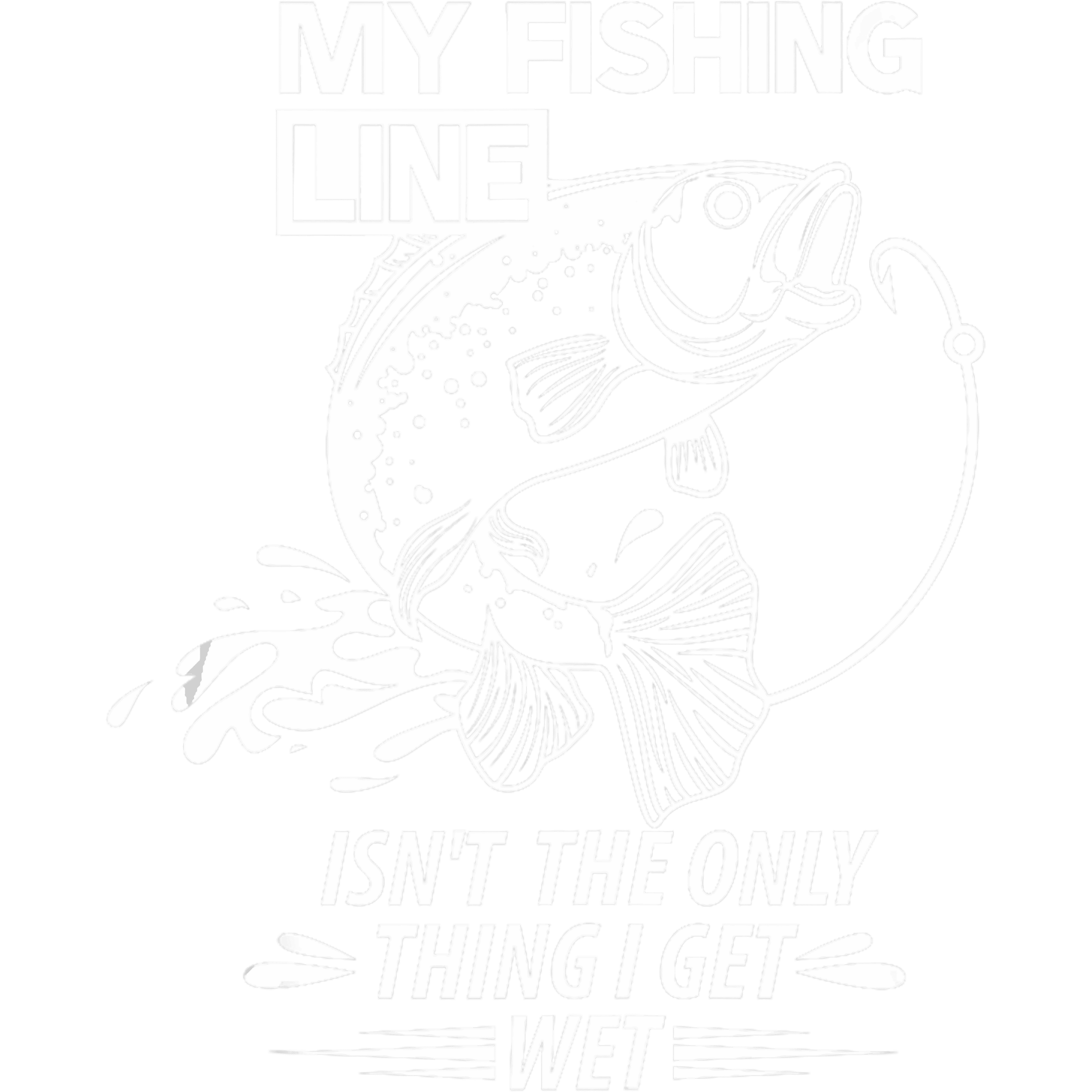 Fishing Line Get Wet DTF Transfer