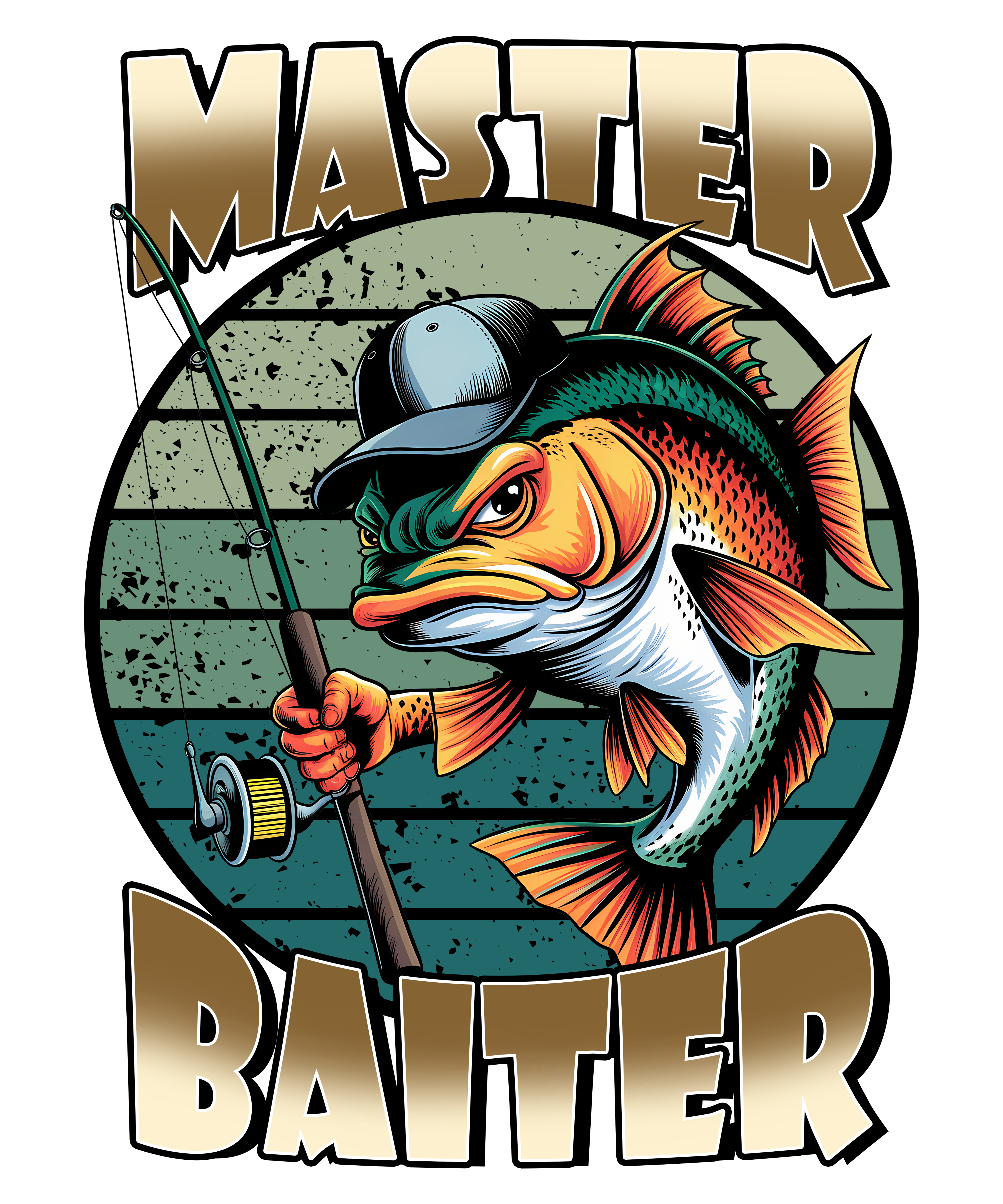 Master Baiter Fishing DTF Transfer